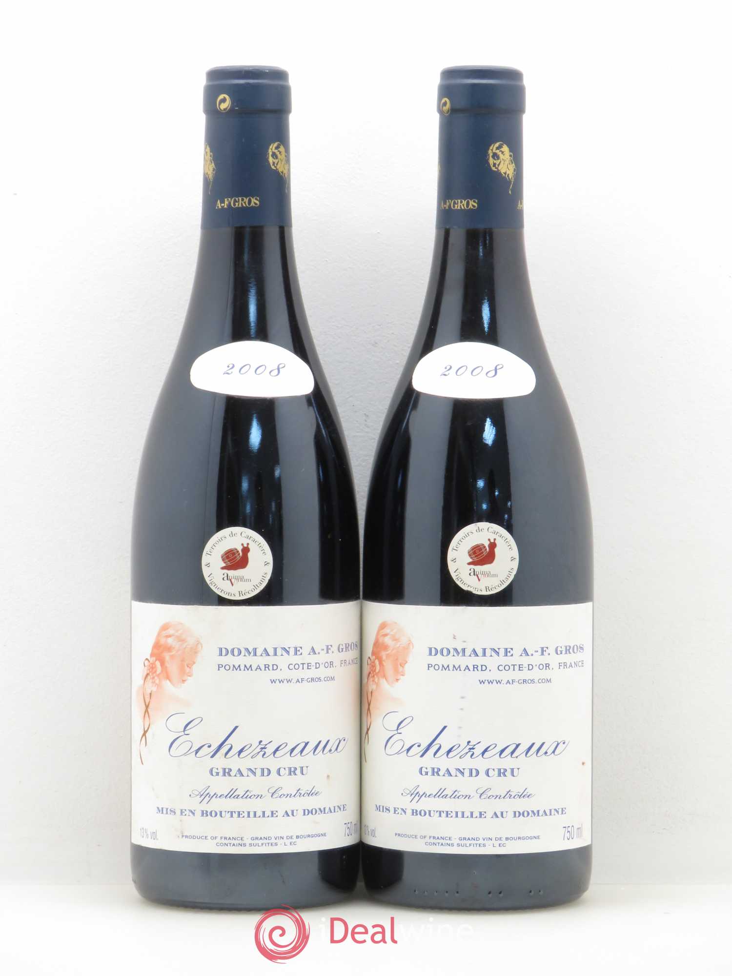 Echezeaux Grand Cru A.-F. Gros 2008 - Lot de 2 bouteilles - 0