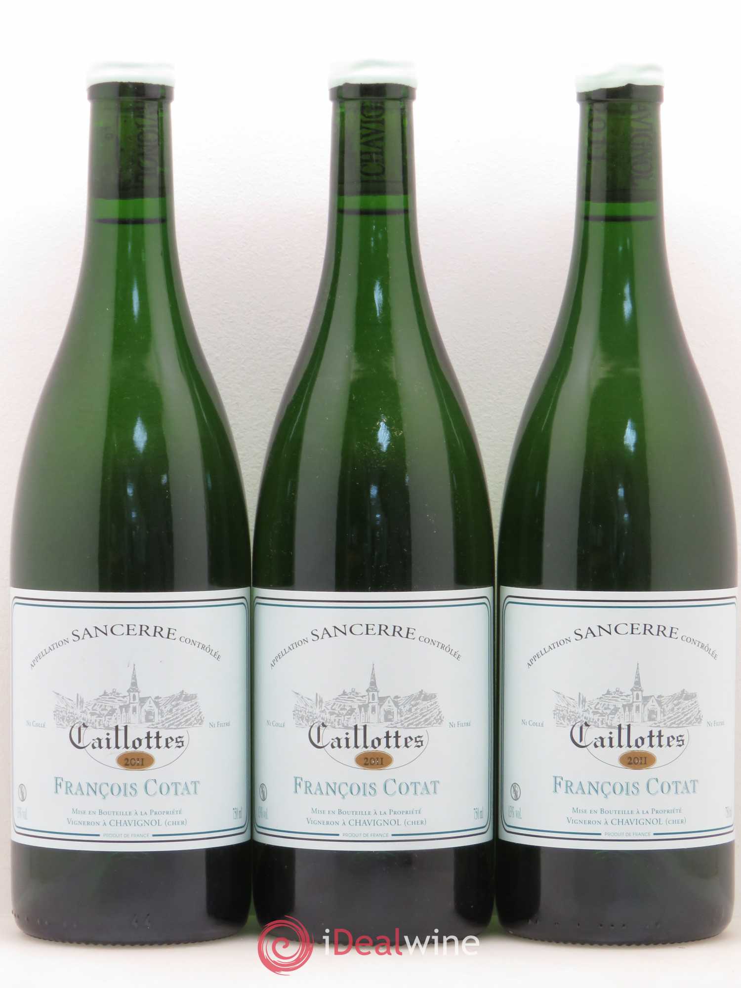 Sancerre Les Caillottes François Cotat 2011 - Lot de 3 bouteilles - 0