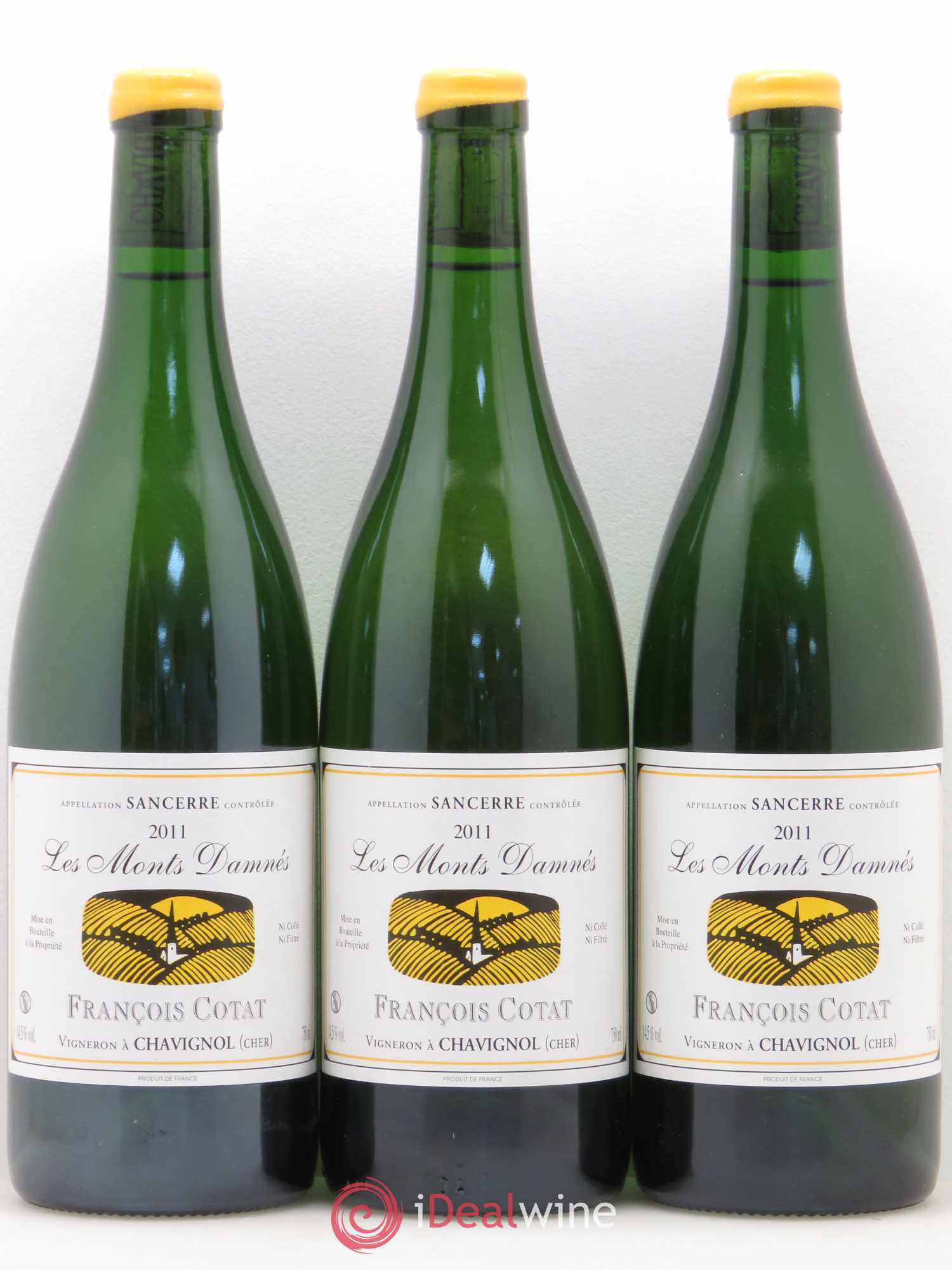 Sancerre Les Monts Damnés François Cotat 2011 - Posten von 3 Flaschen - 0