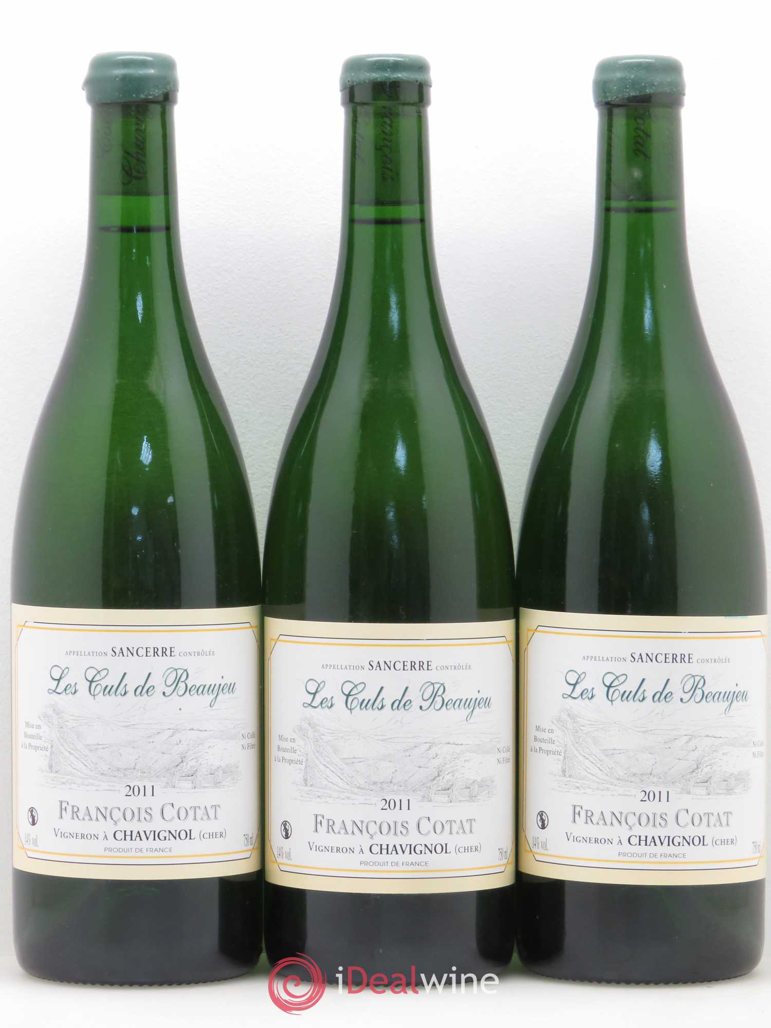 Sancerre Les Culs de Beaujeu François Cotat 2011 - Lot de 3 bouteilles - 0