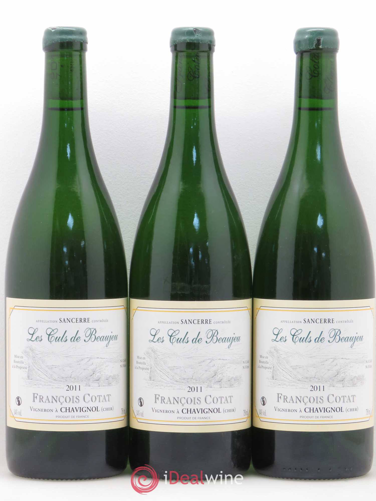 Sancerre Les Culs de Beaujeu François Cotat 2011 - Lot de 3 bouteilles - 0