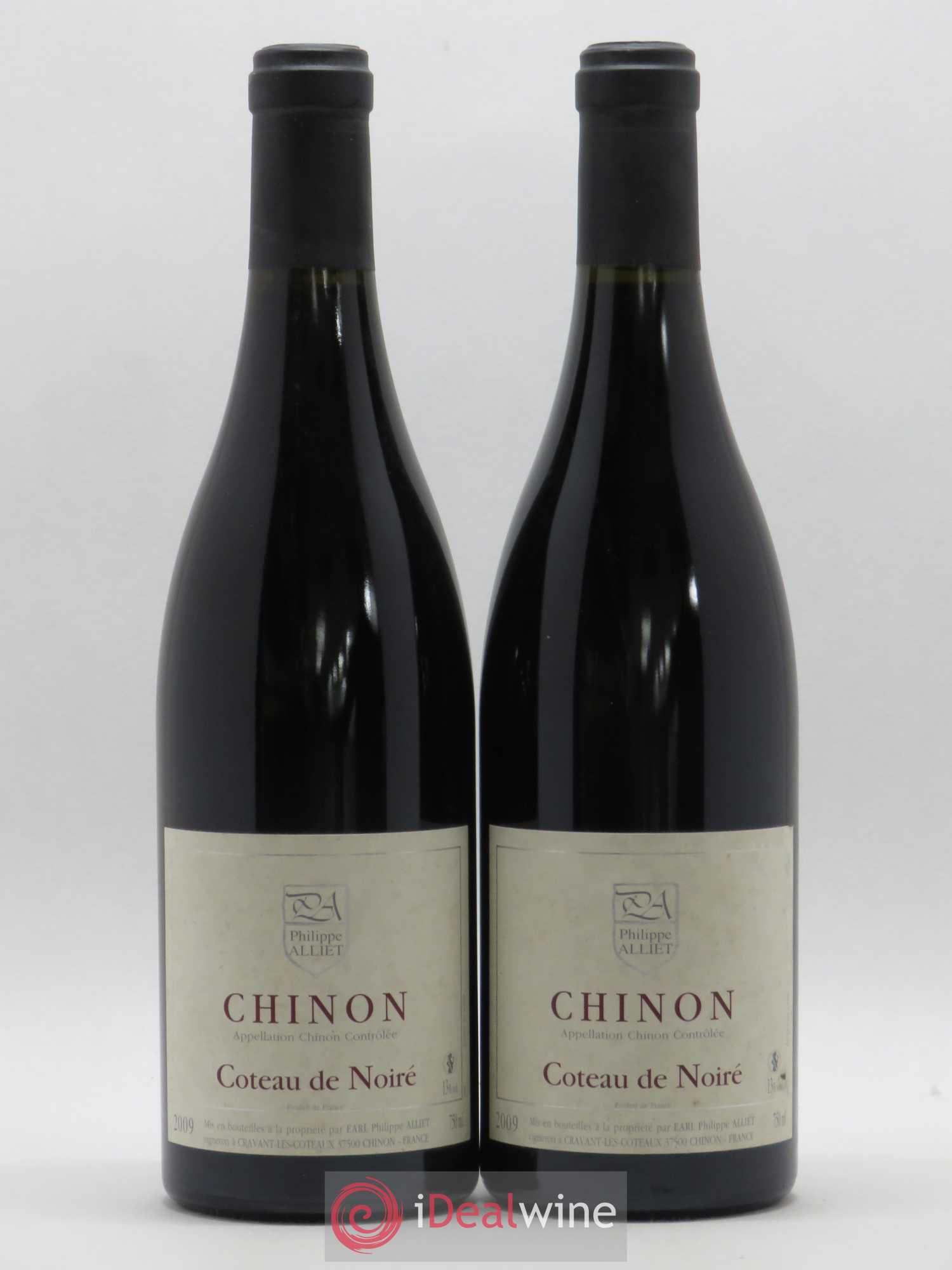 Chinon Coteau de Noiré Philippe Alliet 2009 - Lot de 2 bouteilles - 0