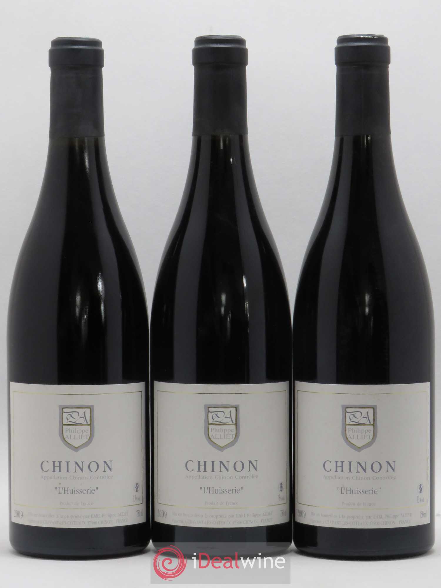 Chinon L'Huisserie Philippe Alliet 2009 - Lot de 3 bouteilles - 0