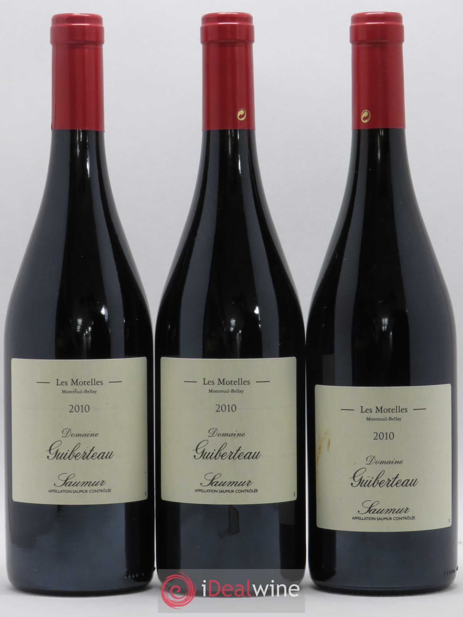 Saumur Les Motelles Domaine Guiberteau 2010 - Lot de 3 bouteilles - 0