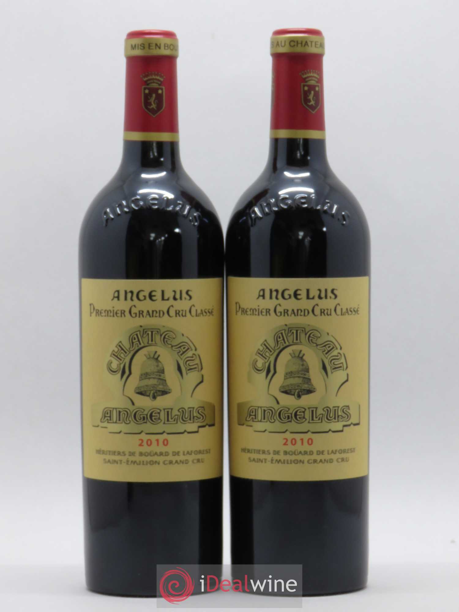 Château Angélus 1er Grand Cru Classé A 2010 - Lot de 2 bouteilles - 0