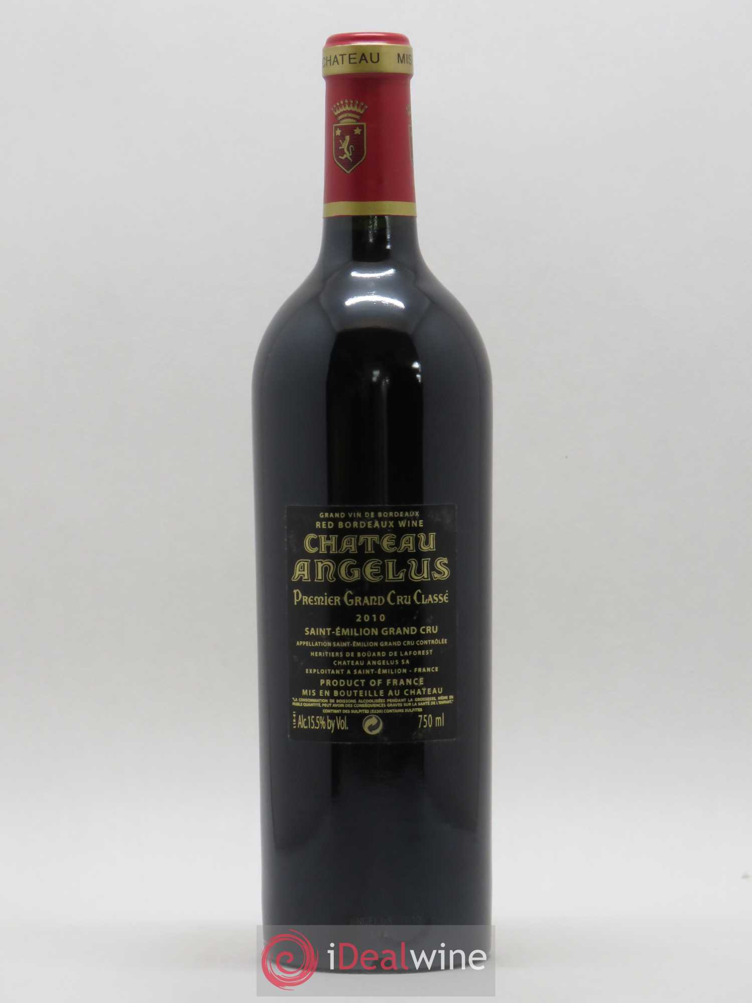 Château Angélus 1er Grand Cru Classé A 2010 - Lot de 1 bouteille - 1