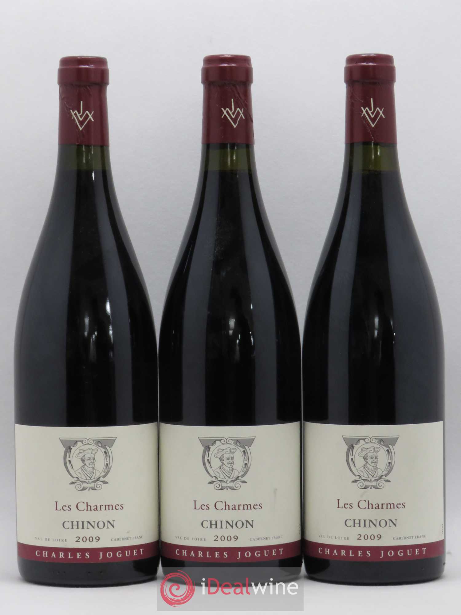 Chinon Les Charmes Charles Joguet 2009 - Lot de 3 bouteilles - 0