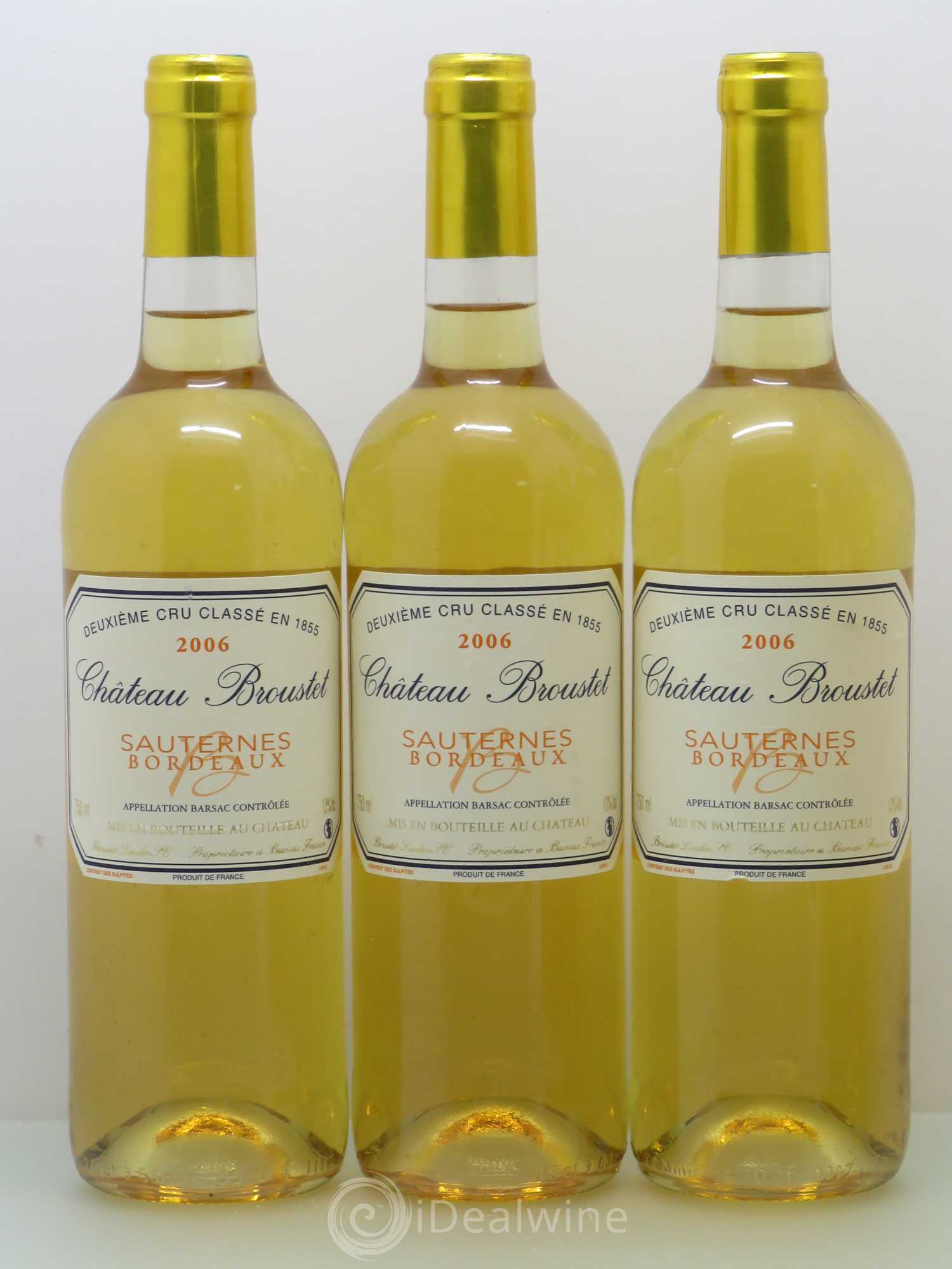 Château Broustet 2ème Grand Cru Classé 2006 - Lot de 6 bouteilles - 1