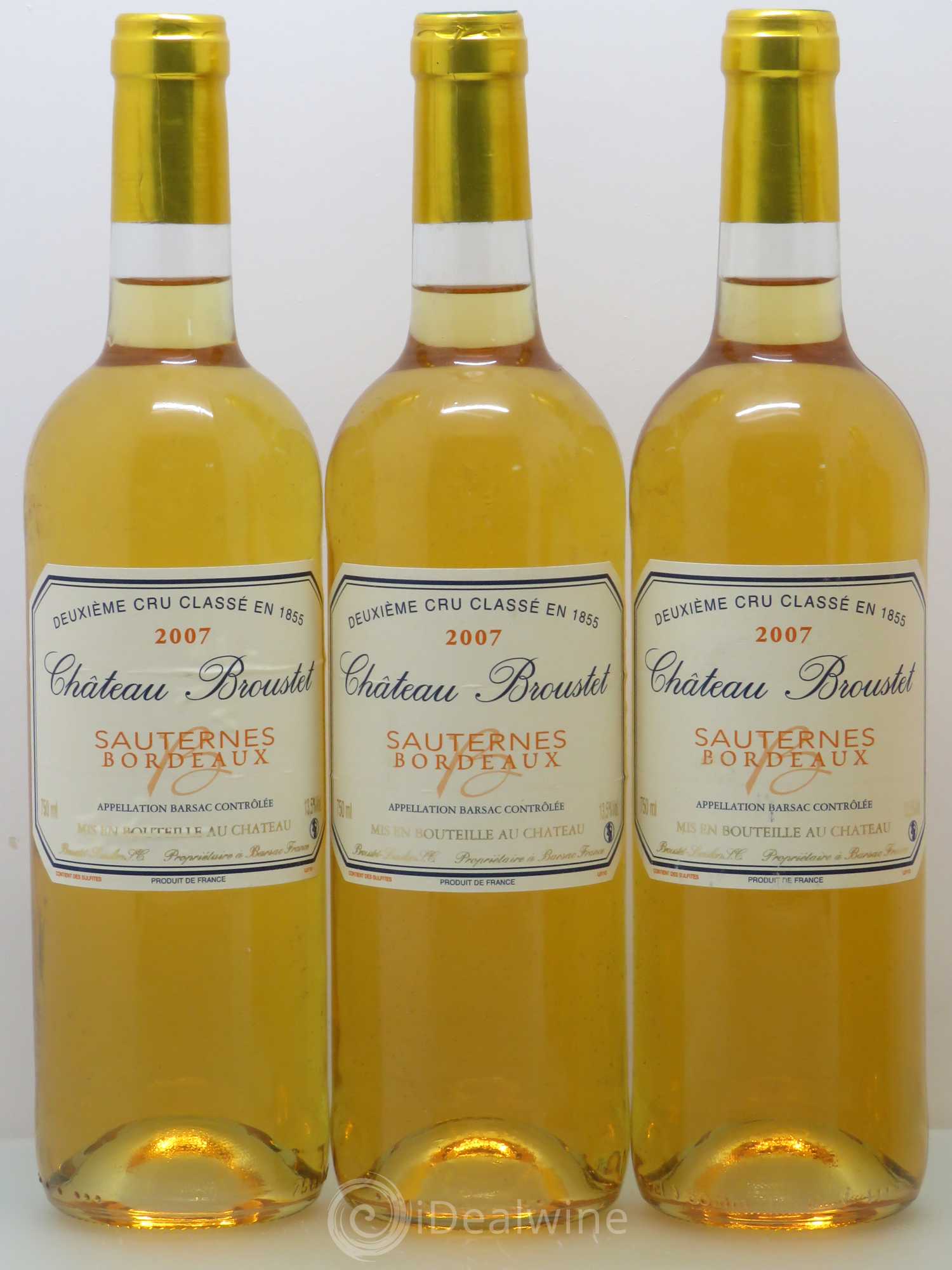 Château Broustet 2ème Grand Cru Classé 2007 - Lotto di 6 bottiglie - 1