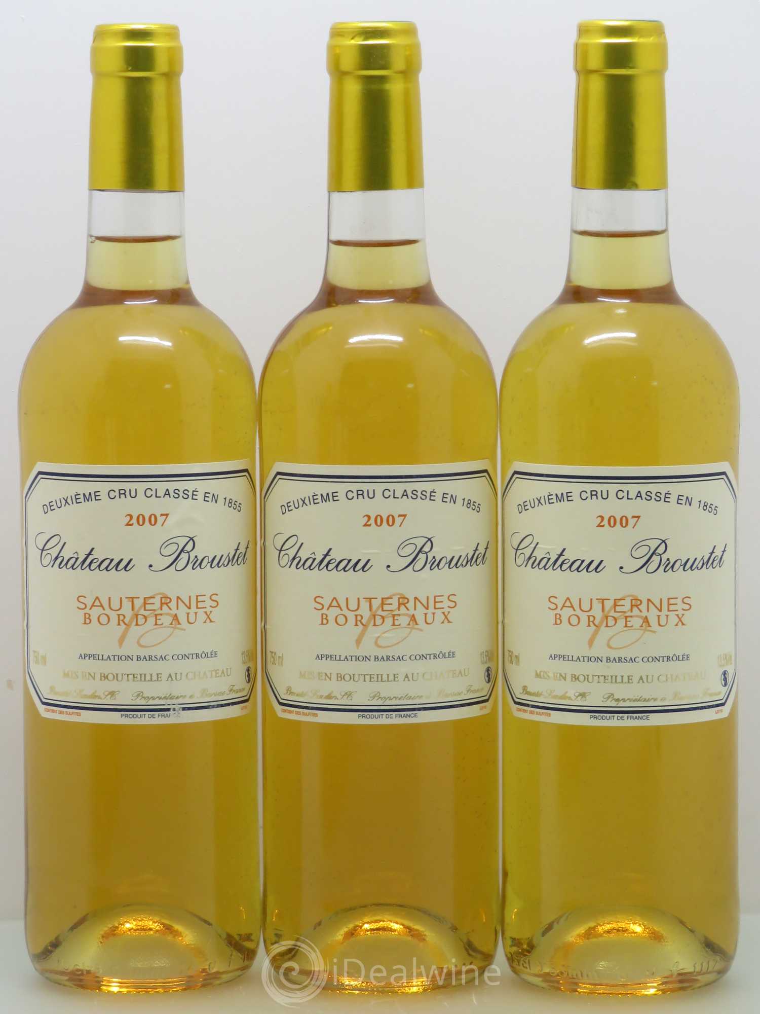 Château Broustet 2ème Grand Cru Classé 2007 - Lotto di 6 bottiglie - 2