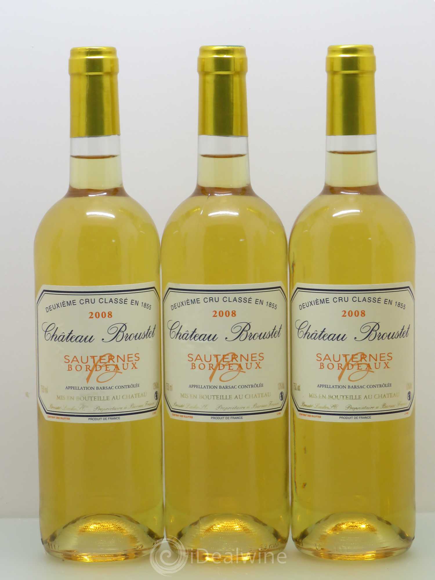 Château Broustet 2ème Grand Cru Classé 2008 - Lotto di 6 bottiglie - 1