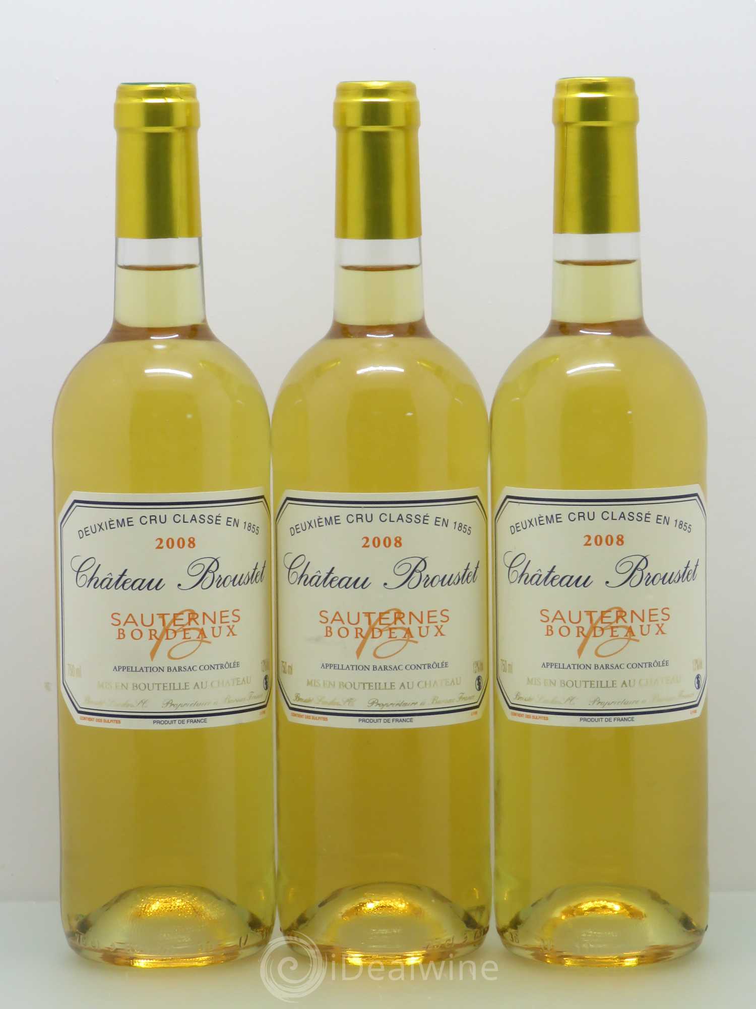 Château Broustet 2ème Grand Cru Classé 2008 - Lotto di 6 bottiglie - 2