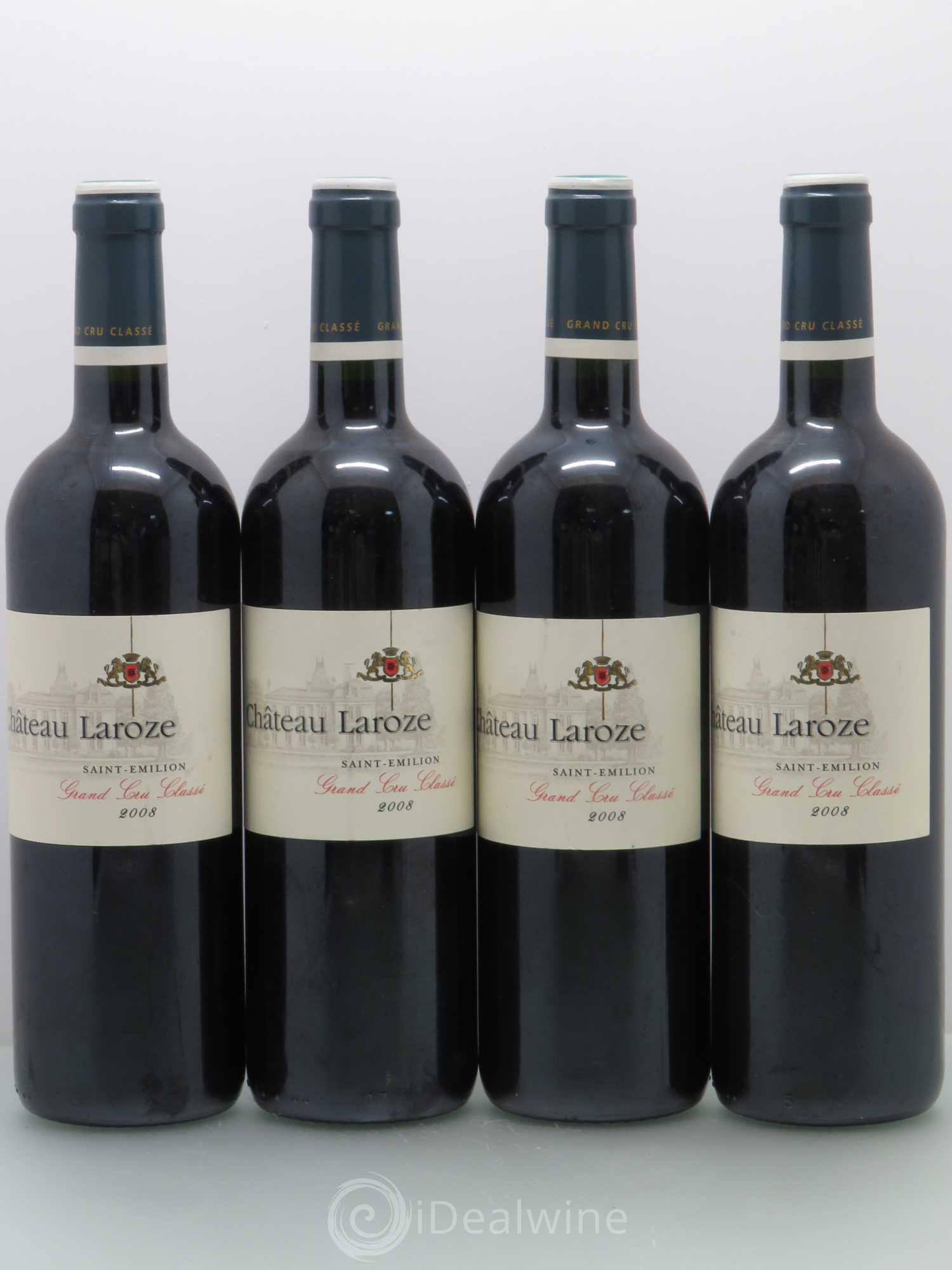 Château Laroze Grand Cru Classé 2008 - Lot de 4 bouteilles - 0