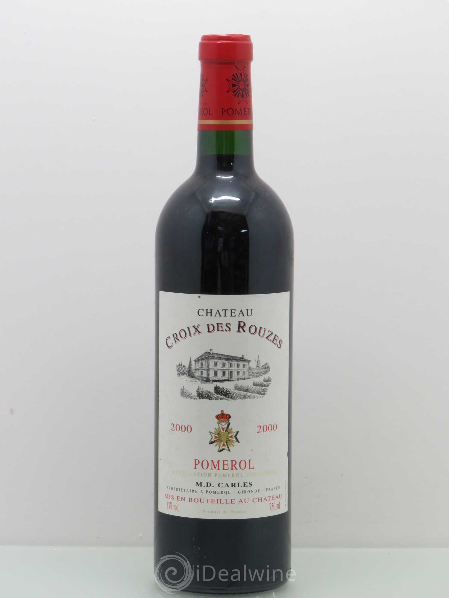 Château Croix des Rouzes 2000 - Lot de 1 bouteille - 0