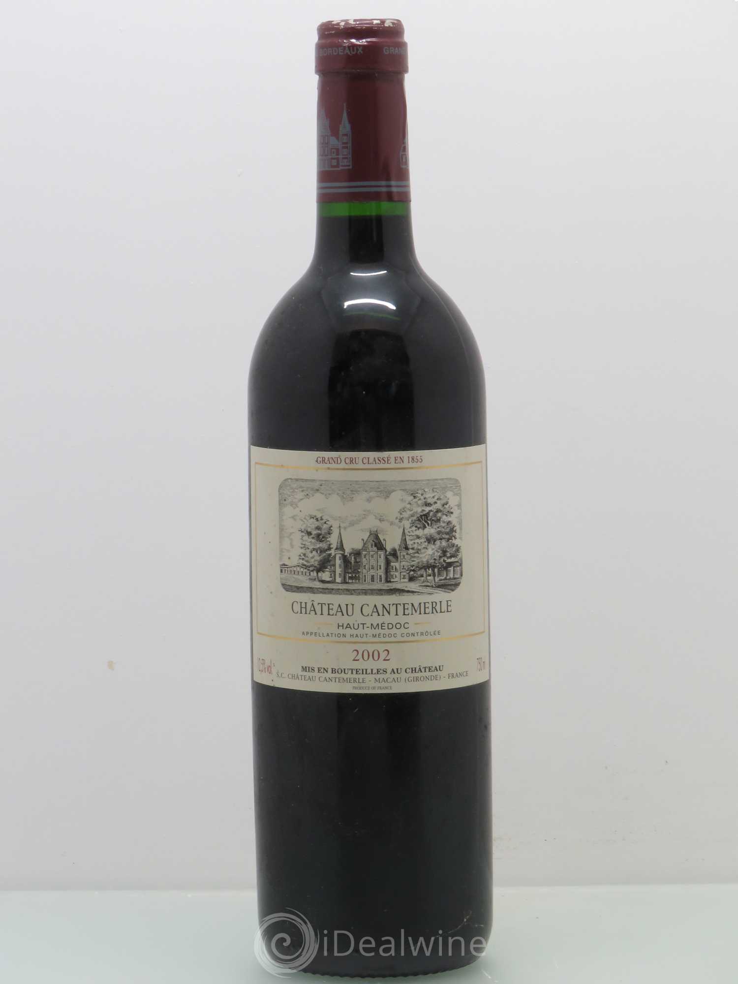 Château Cantemerle 5ème Grand Cru Classé 2002 - Lot de 1 bouteille - 0