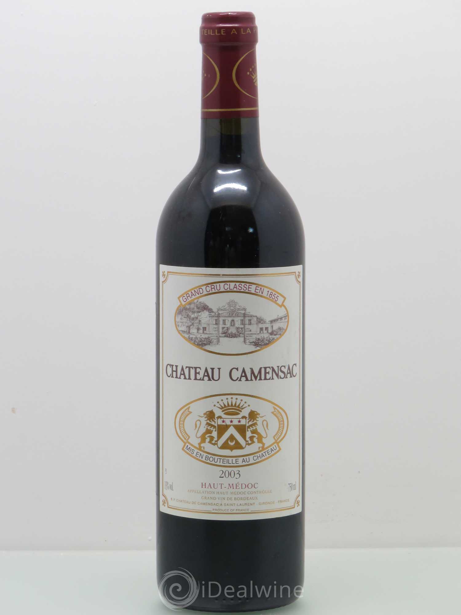 Château Camensac 5ème Grand Cru Classé 2003 - Lot de 1 bouteille - 0