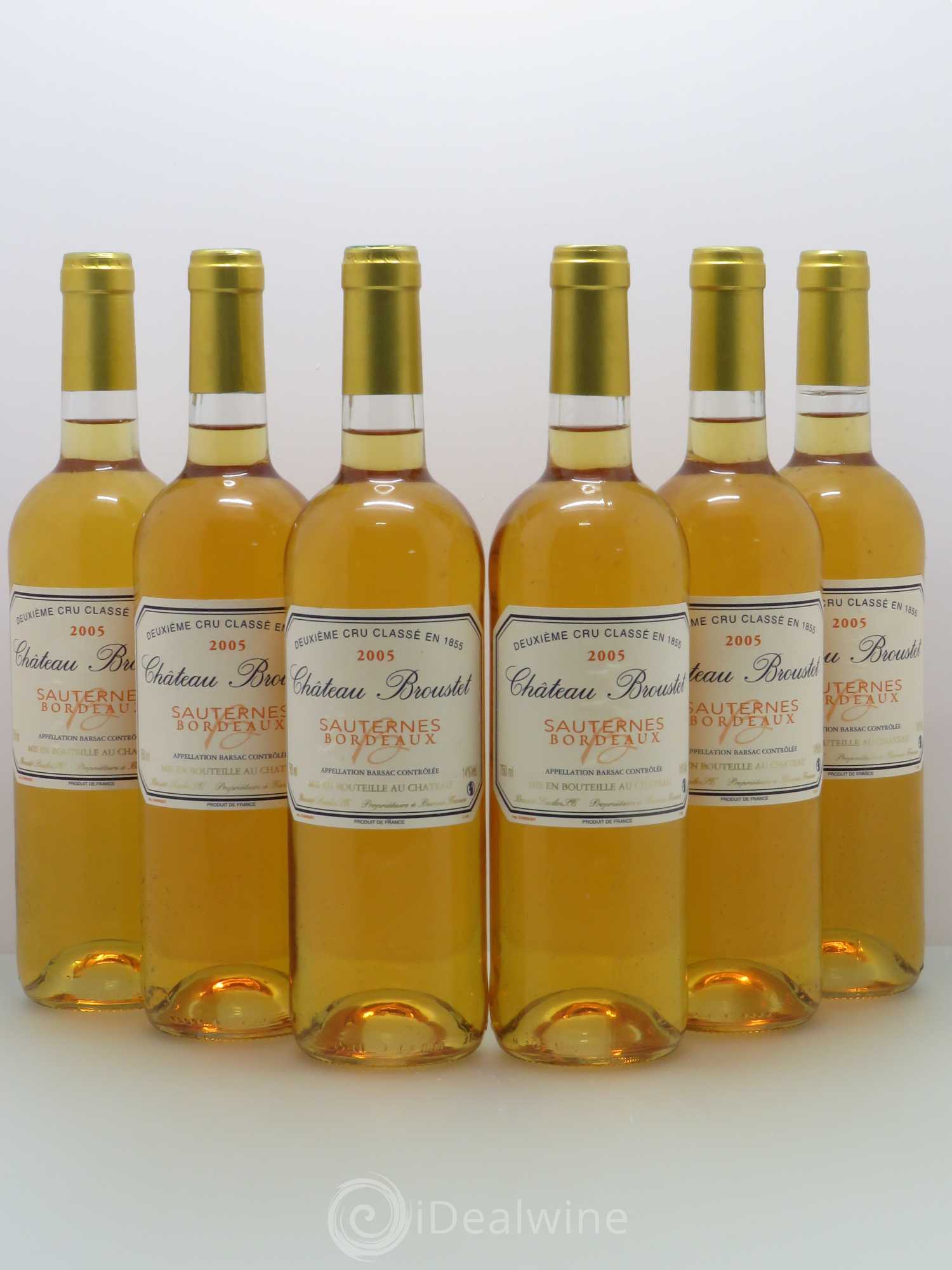 Château Broustet 2ème Grand Cru Classé 2005 - Lotto di 6 bottiglie - 0