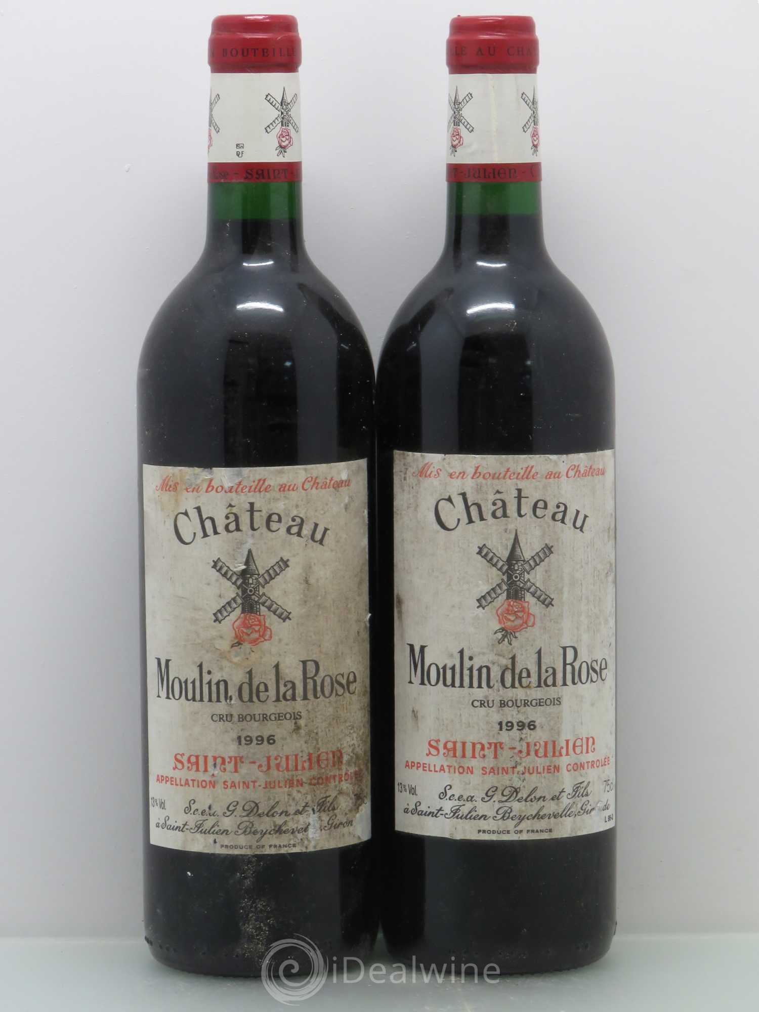 Château Moulin de la Rose Cru Bourgeois 1996 - Lot de 5 bouteilles - 2