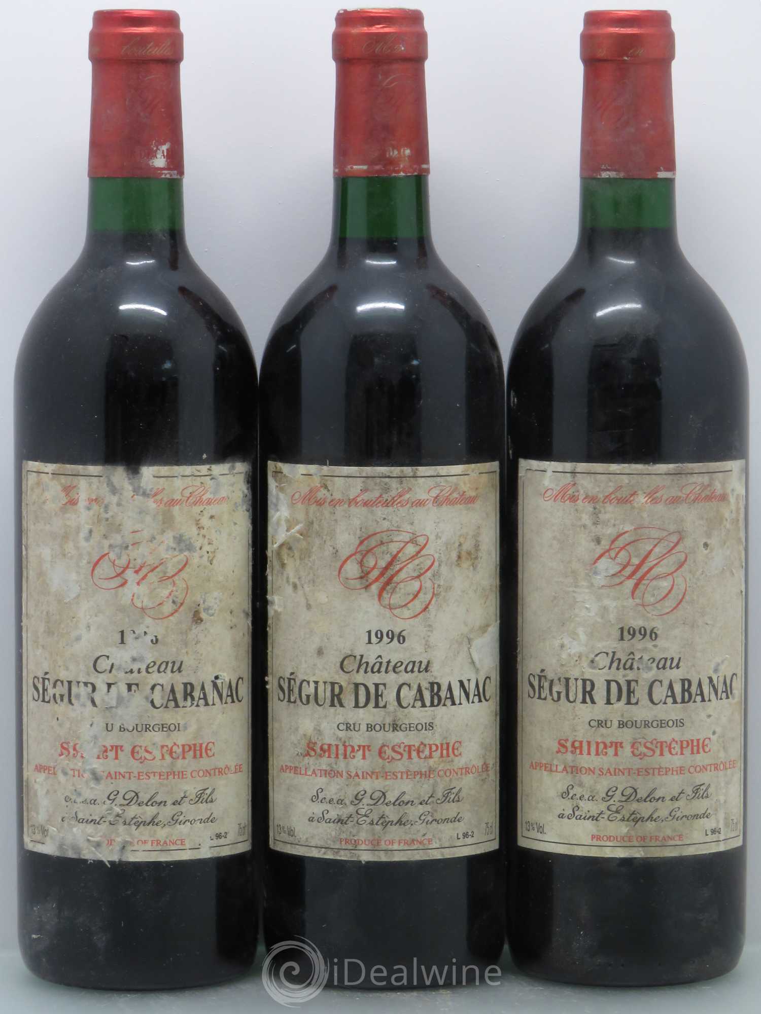 Château Ségur de Cabanac Cru Bourgeois 1996 - Lot de 6 bouteilles - 2