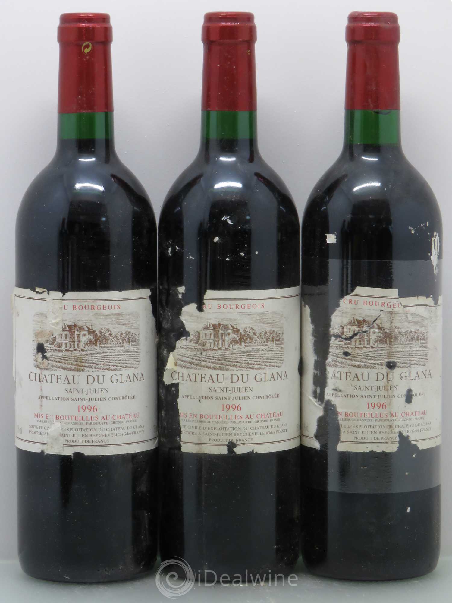 Château du Glana (sans prix de réserve) 1996 - Lot de 5 bouteilles - 1