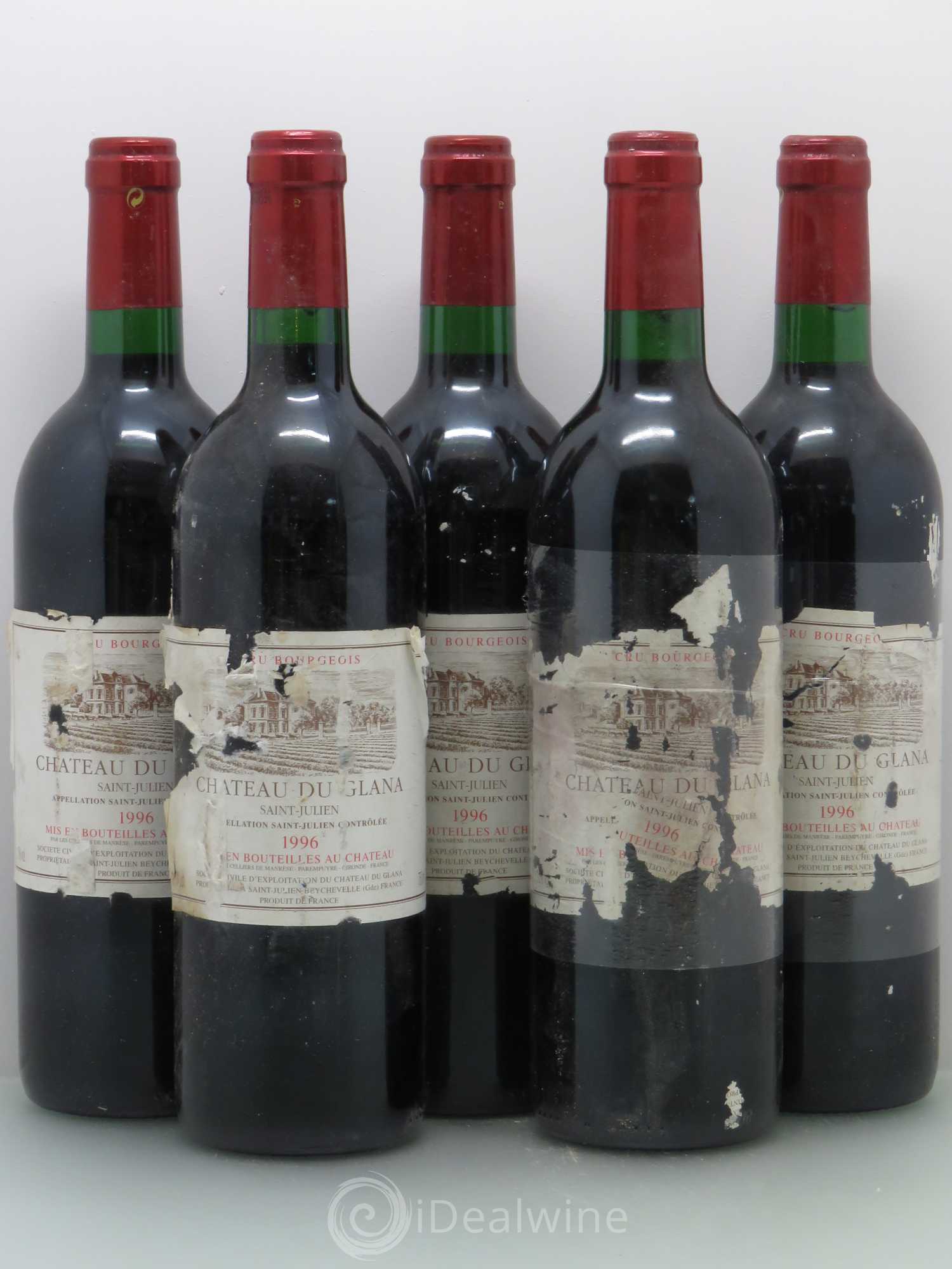 Château du Glana (sans prix de réserve) 1996 - Lot de 5 bouteilles - 0