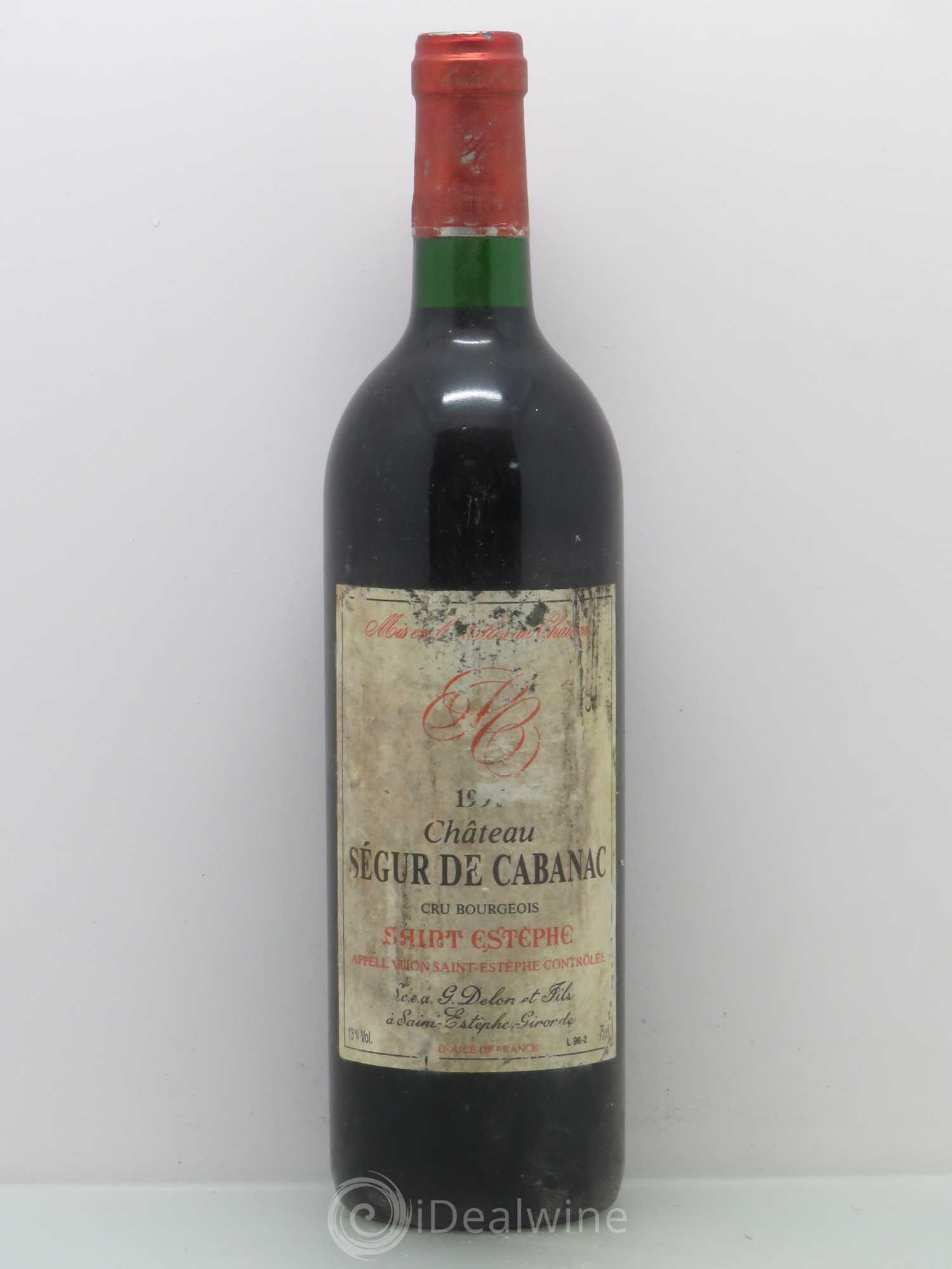 Château Ségur de Cabanac Cru Bourgeois (sans prix de réserve) 1996 - Lot de 1 bouteille - 0