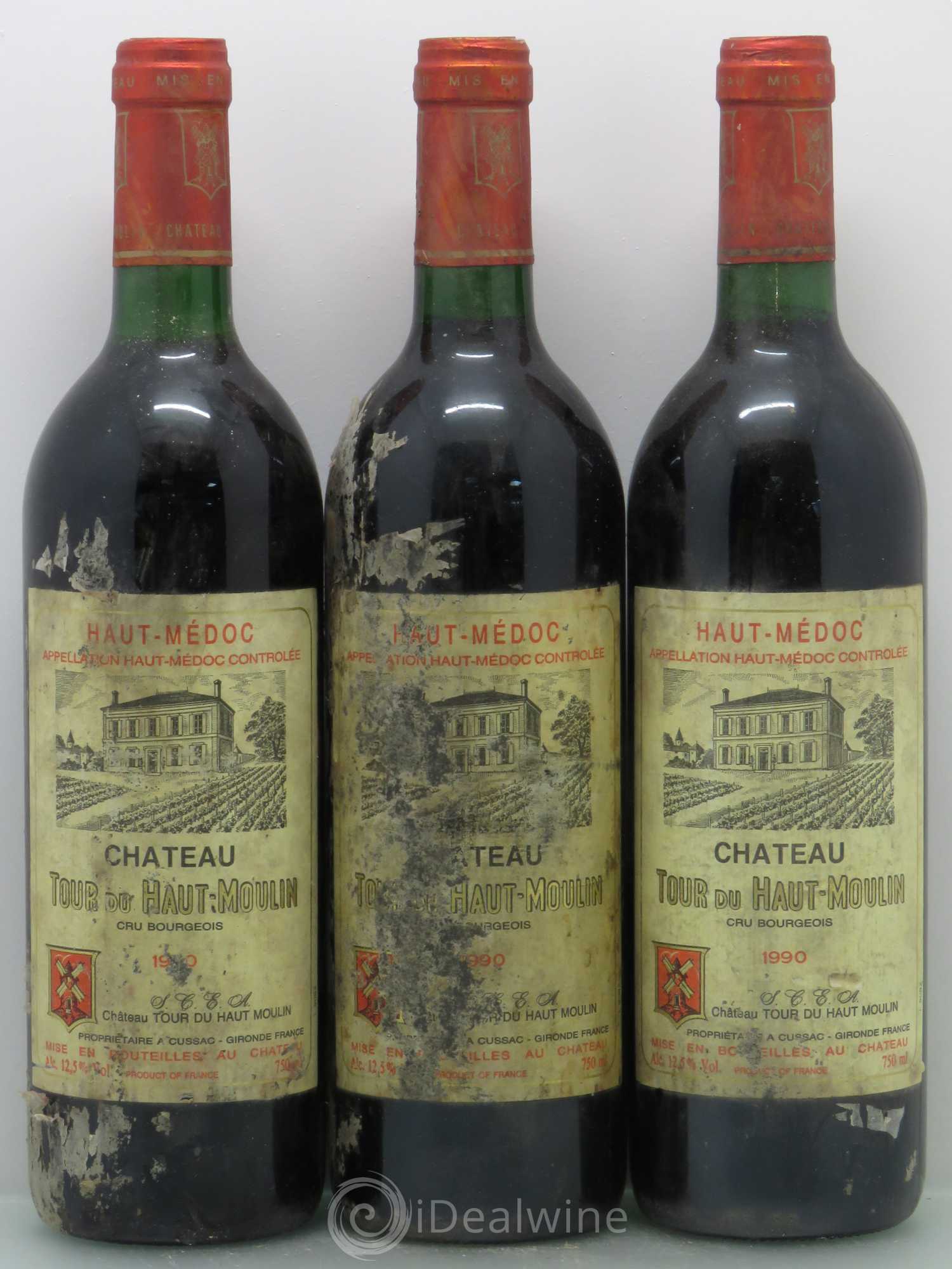 Château Tour du Haut Moulin Cru Bourgeois 1990 - Lot de 6 bouteilles - 2