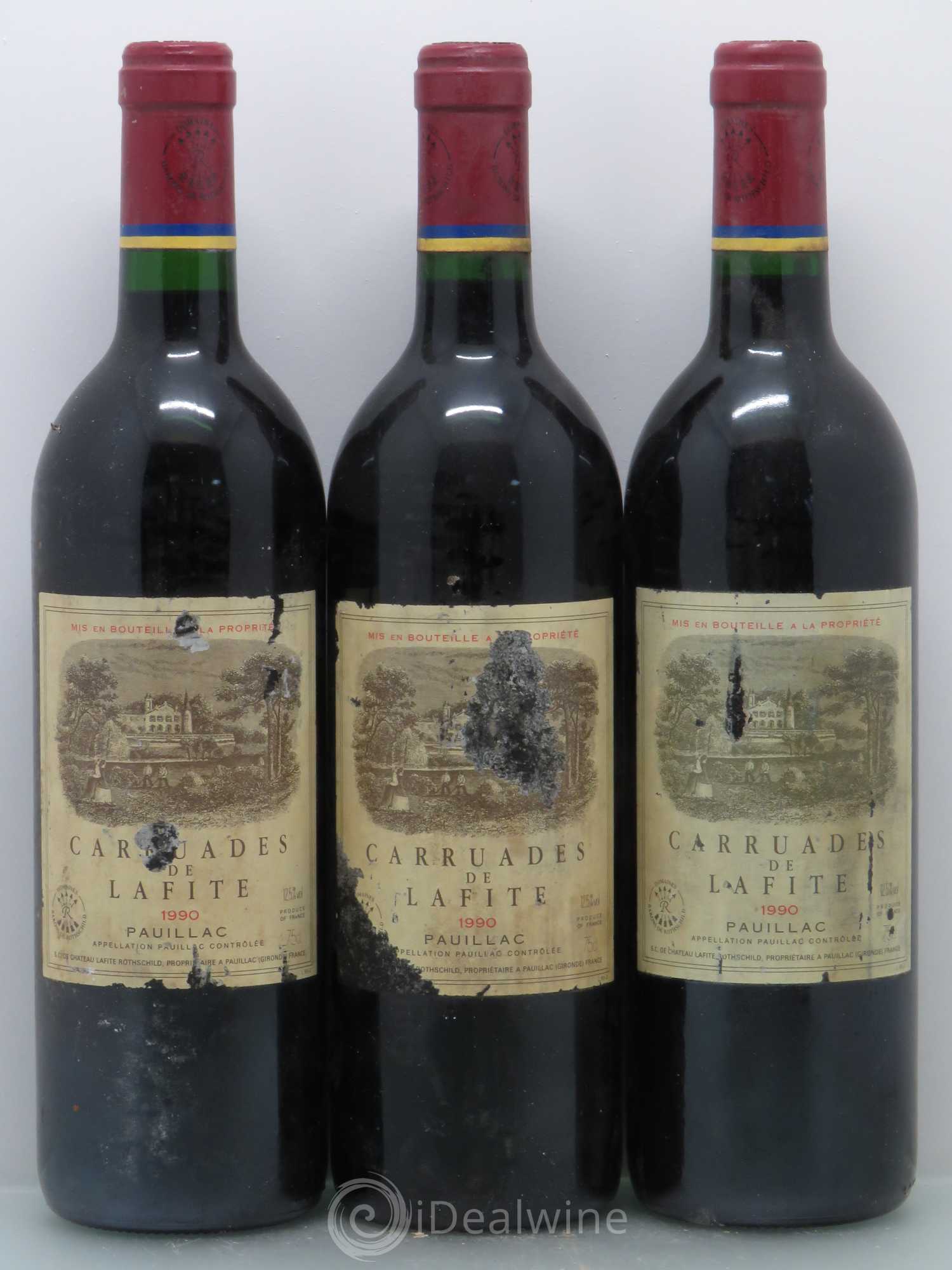 Carruades de Lafite Rothschild Second Vin 1990 - Lot de 6 bouteilles - 2