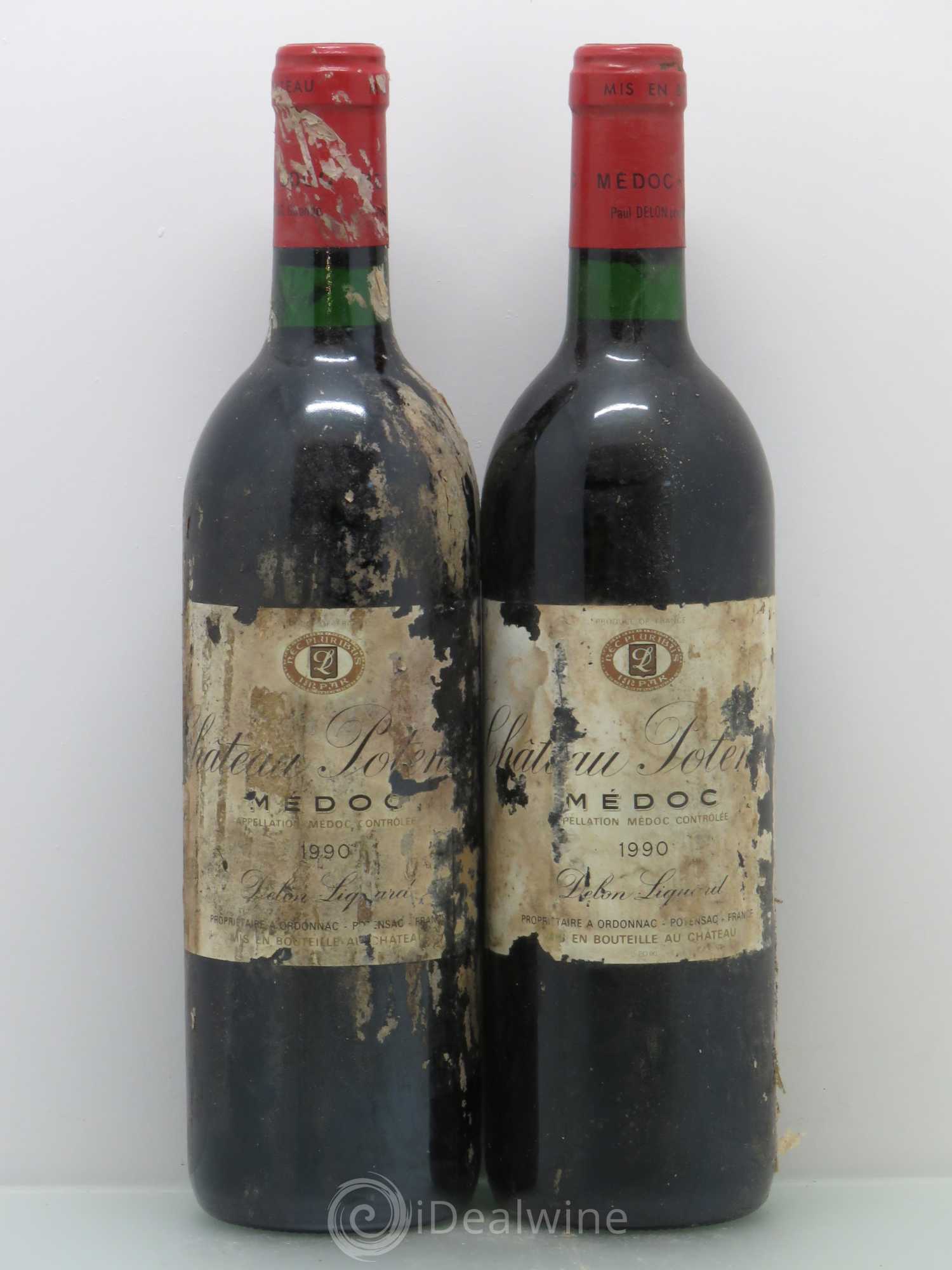 Château Potensac 1990 - Lot de 2 bouteilles - 0