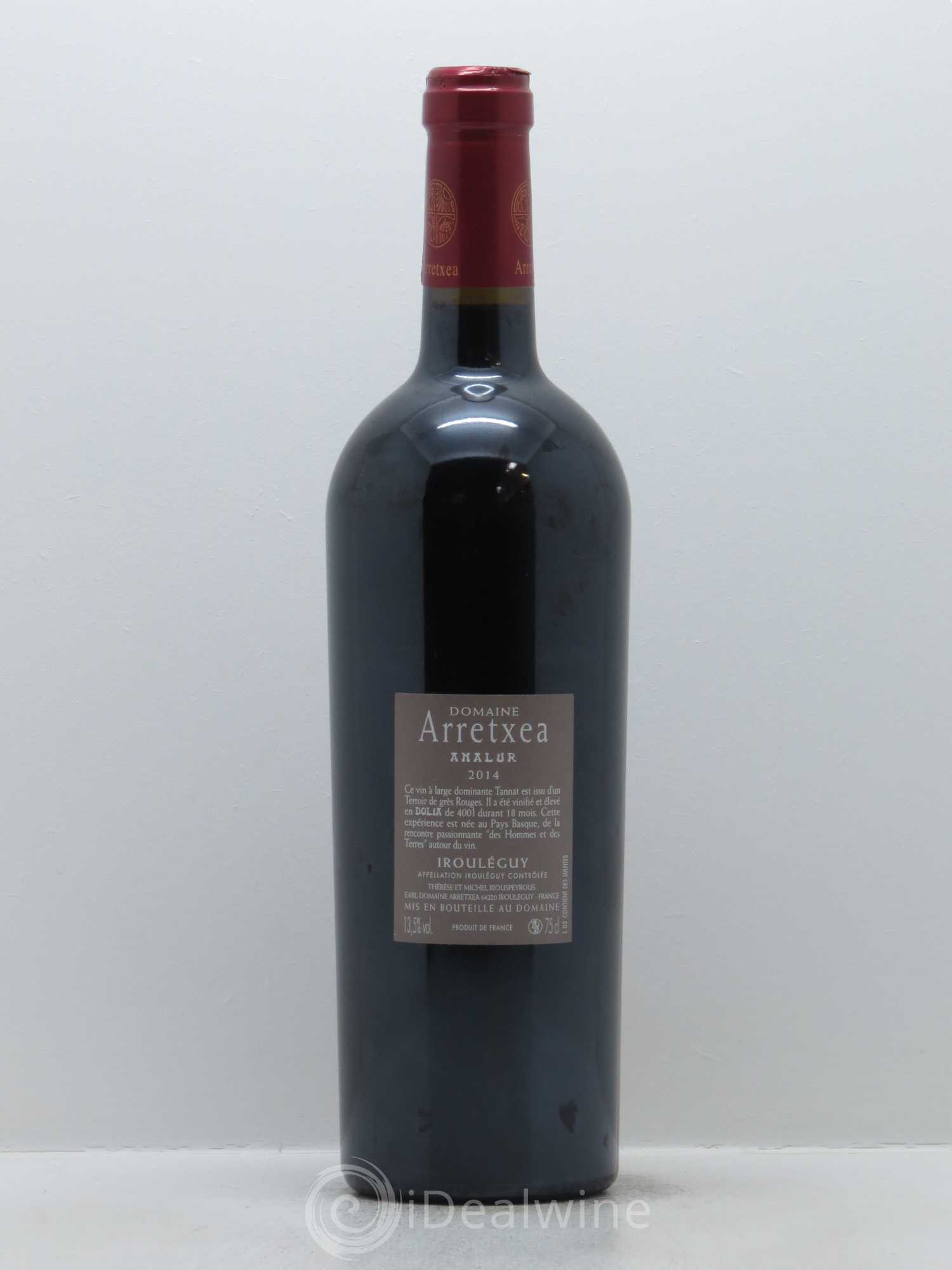 Irouléguy Amalur Arretxea (Domaine) 2014 - Lot de 1 bouteille - 1