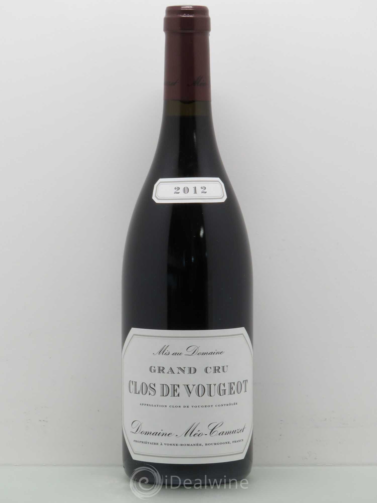 Clos de Vougeot Grand Cru Méo-Camuzet (Domaine) 2012 - Lot de 1 bouteille - 0