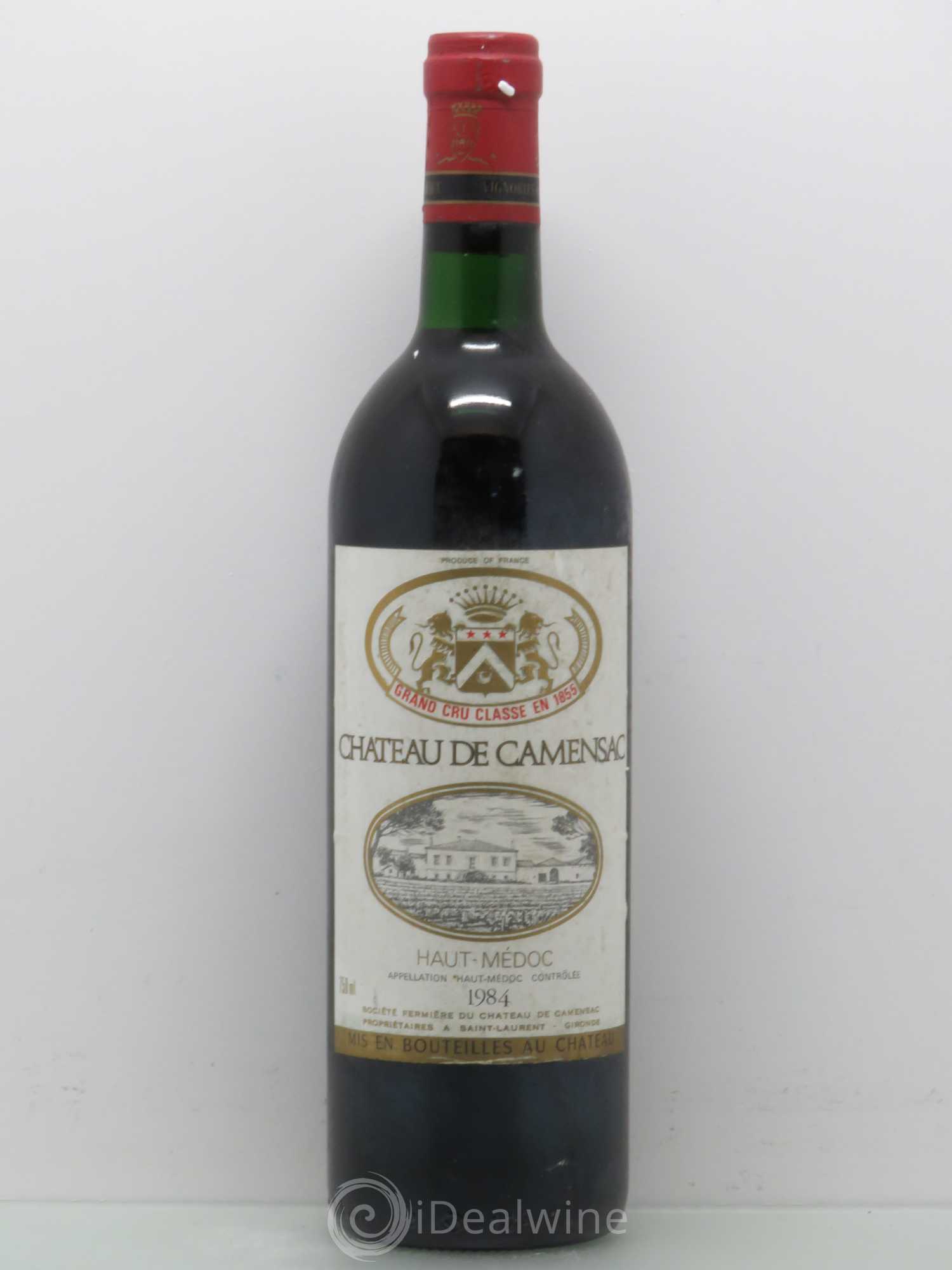 Château Camensac 5ème Grand Cru Classé 1984 - Lot de 1 bouteille - 0