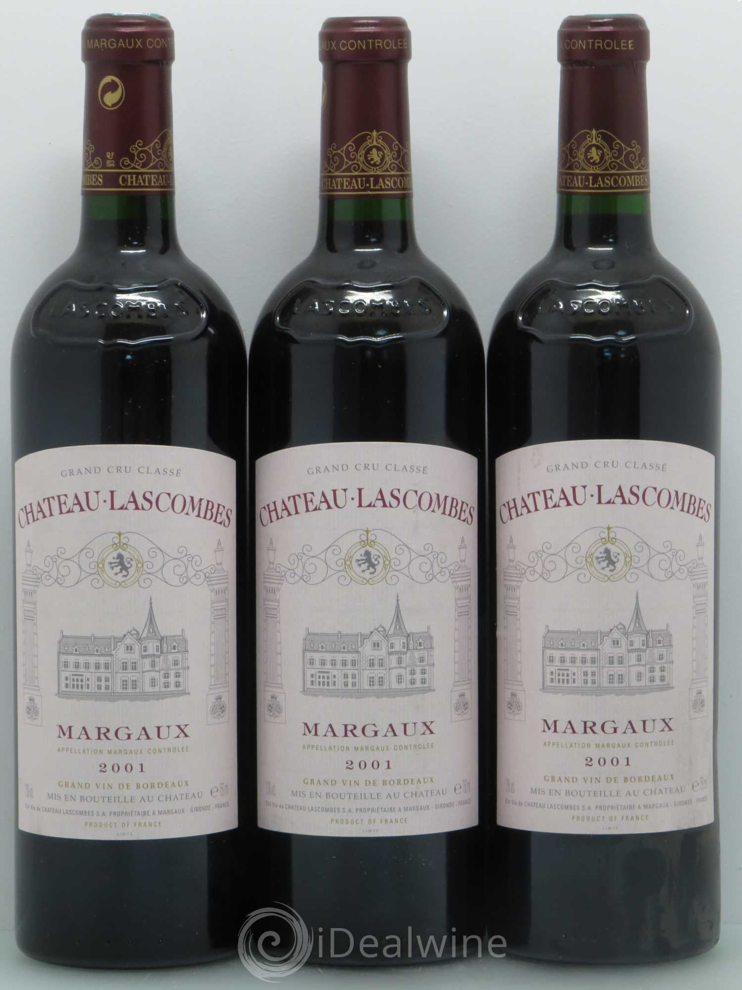 Château Lascombes 2ème Grand Cru Classé 2001 - Lot de 6 bouteilles - 1