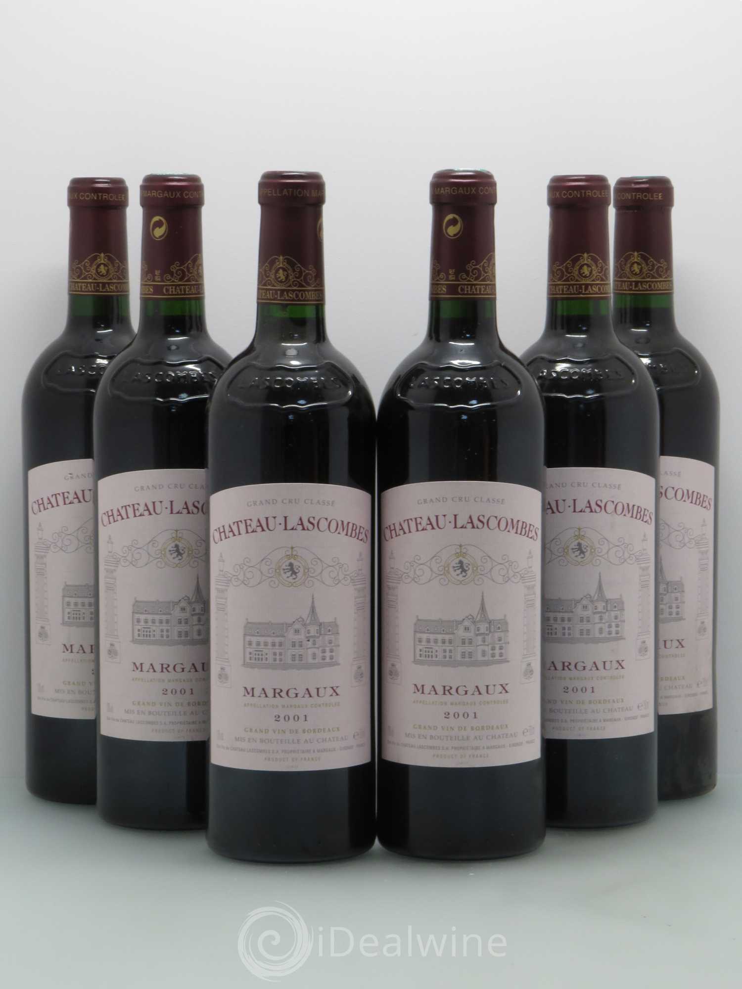 Château Lascombes 2ème Grand Cru Classé 2001 - Lot de 6 bouteilles - 0
