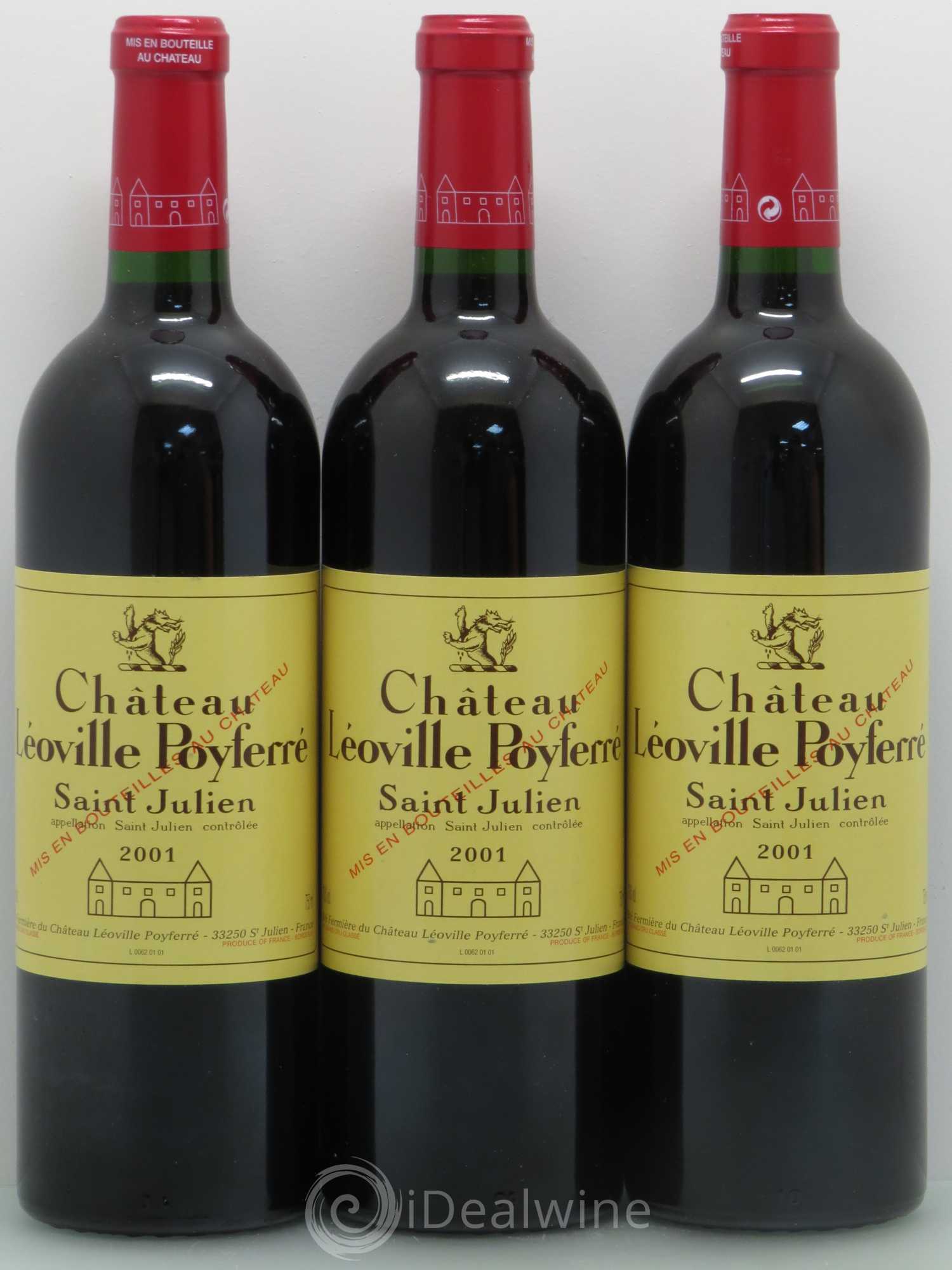 Château Léoville Poyferré 2ème Grand Cru Classé 2001 - Lot de 6 bouteilles - 2