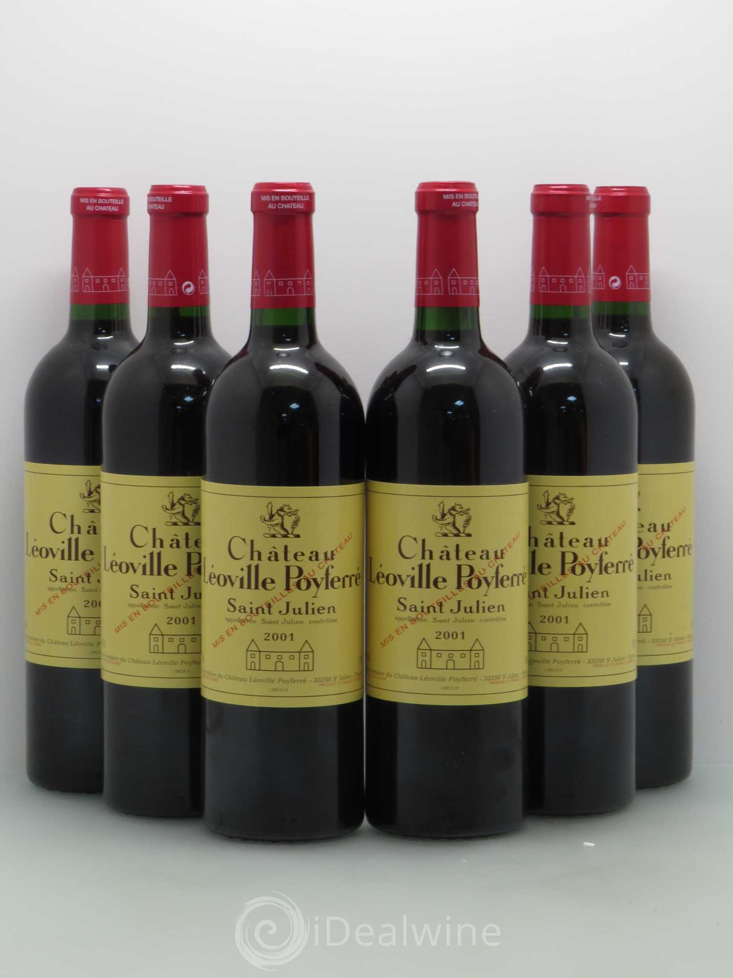 Château Léoville Poyferré 2ème Grand Cru Classé 2001 - Lot de 6 bouteilles - 0