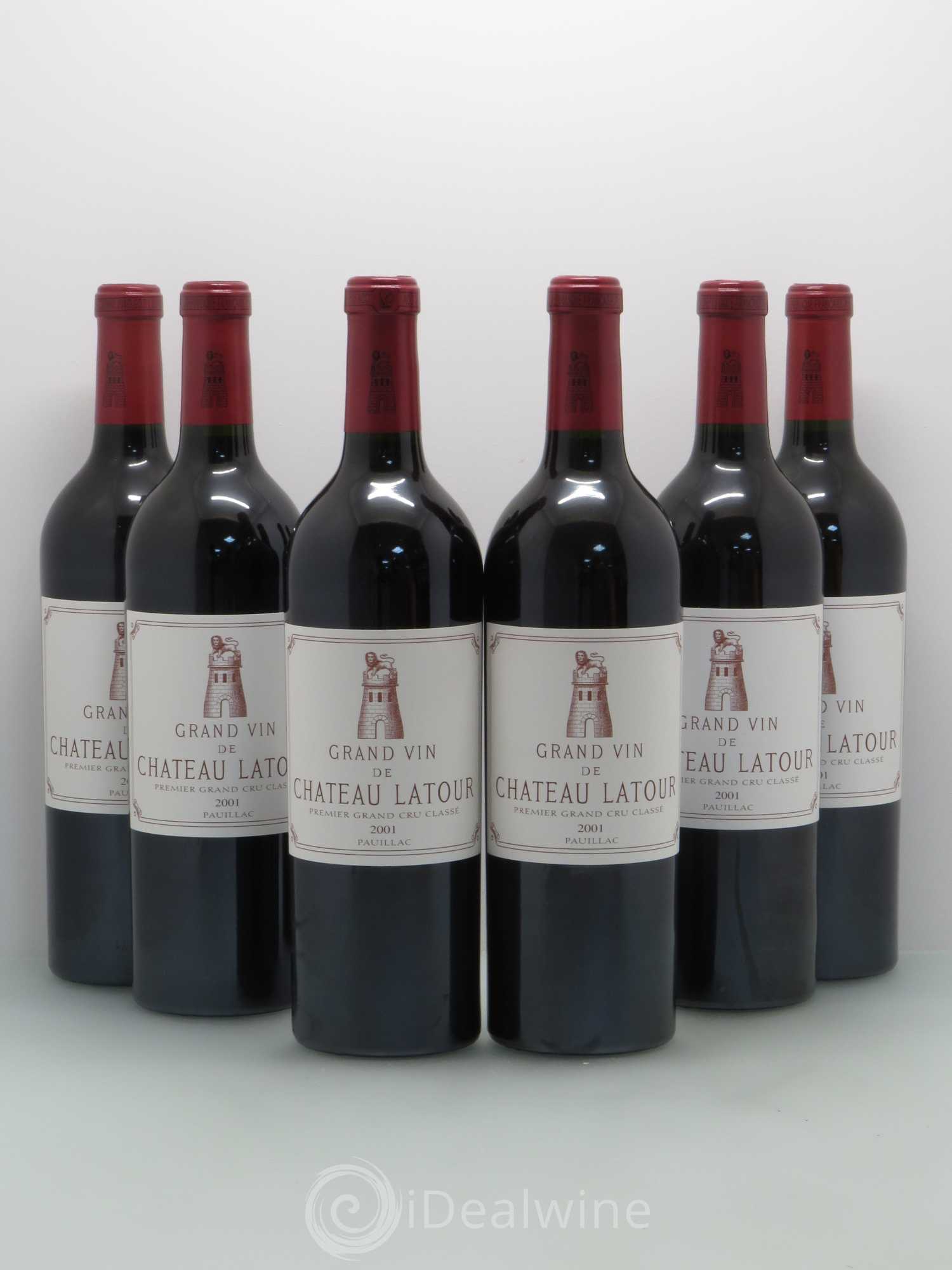 Château Latour 1er Grand Cru Classé 2001 - Lot de 6 bouteilles - 0