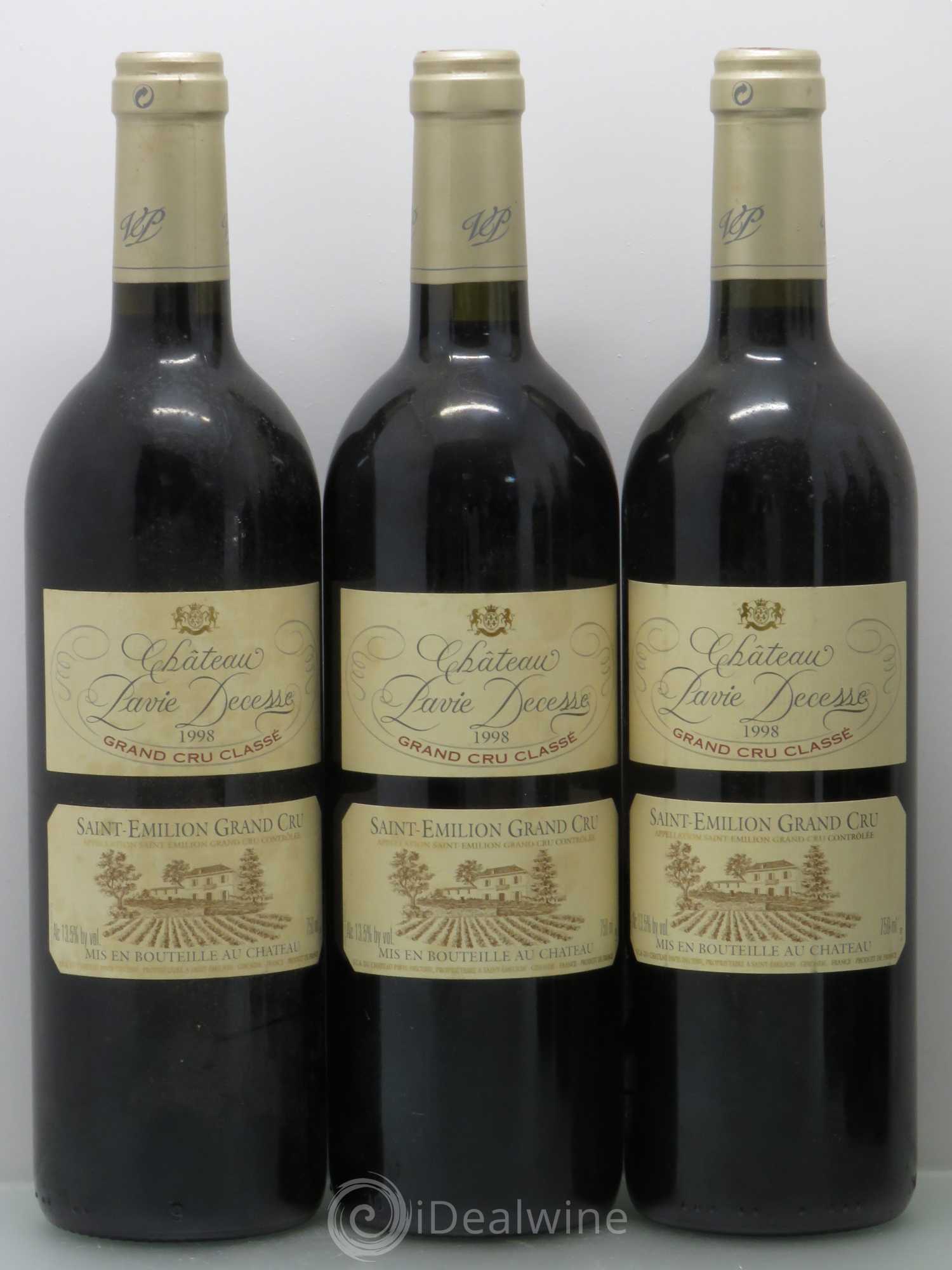 Château Pavie Decesse Grand Cru Classé 1998 - Lot de 6 bouteilles - 1