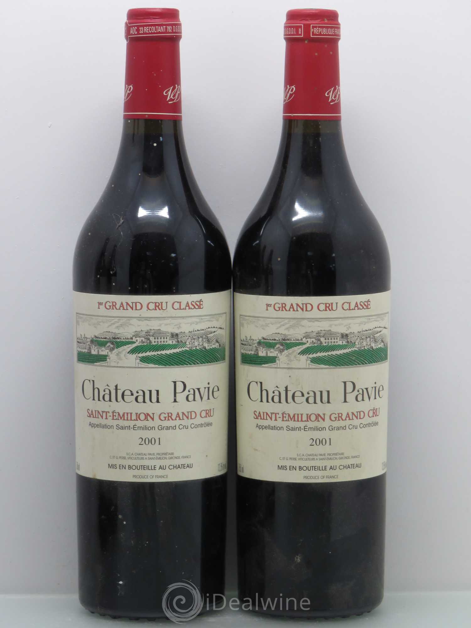 Château Pavie 1er Grand Cru Classé A 2001 - Lot de 4 bouteilles - 1