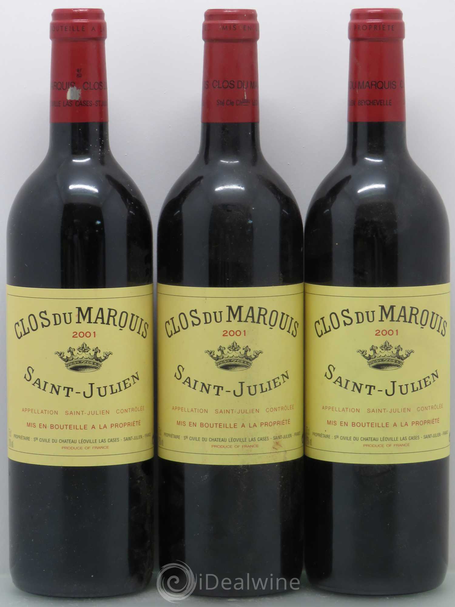 Clos du Marquis 2001 - Lot de 12 bouteilles - 1