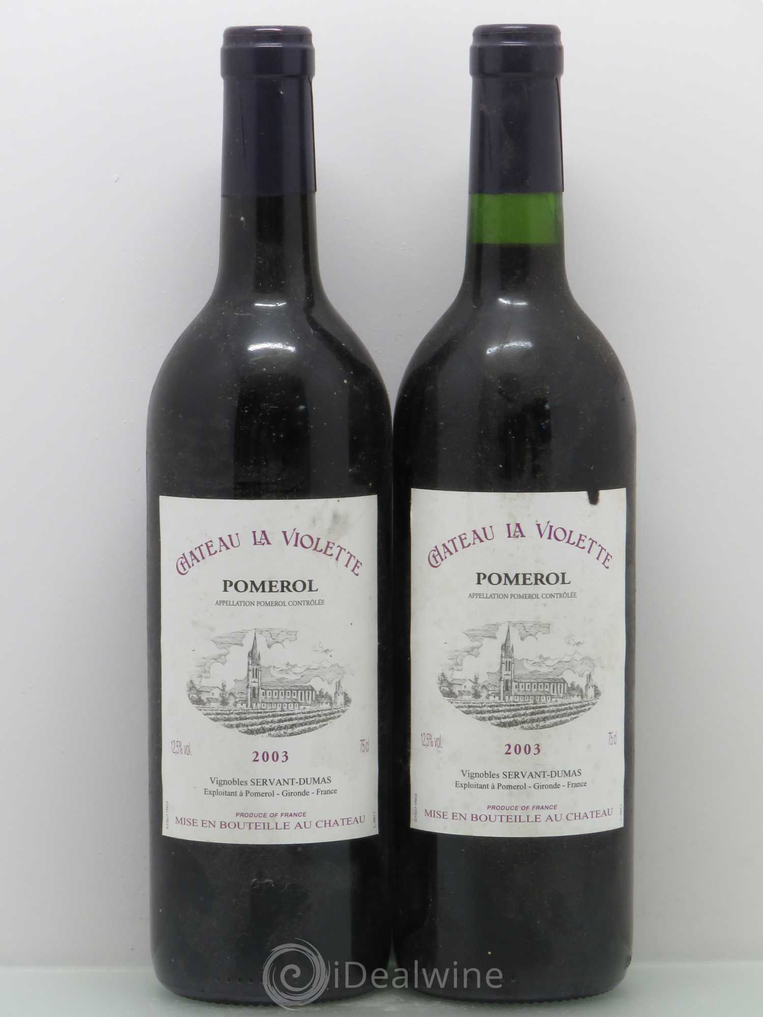 Château la Violette 2003 - Lot de 2 bouteilles - 0