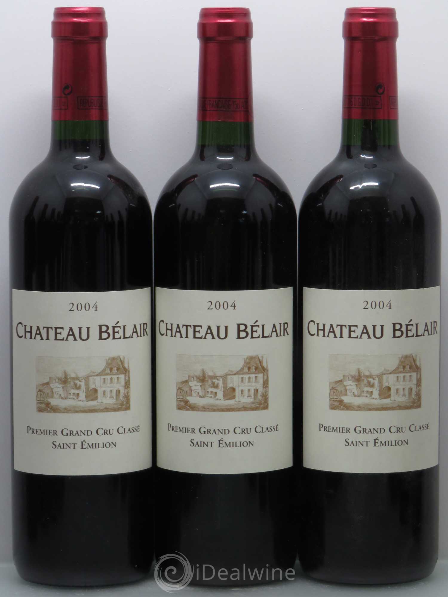 Château Belair (Belair-Monange) 1er Grand Cru Classé B 2004 - Lot de 12 bouteilles - 1