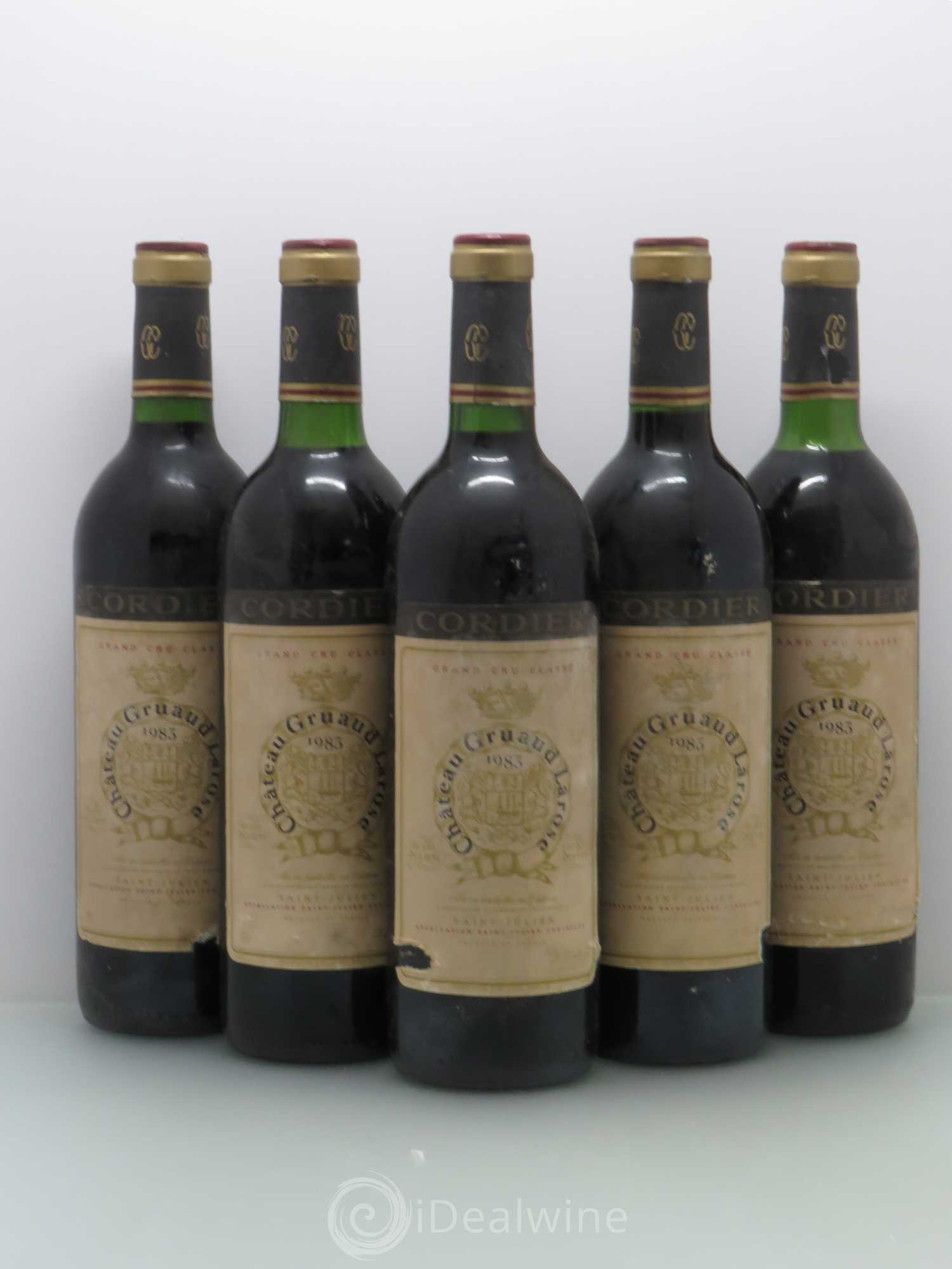Château Gruaud Larose 2ème Grand Cru Classé 1983 - Lot de 5 bouteilles - 0