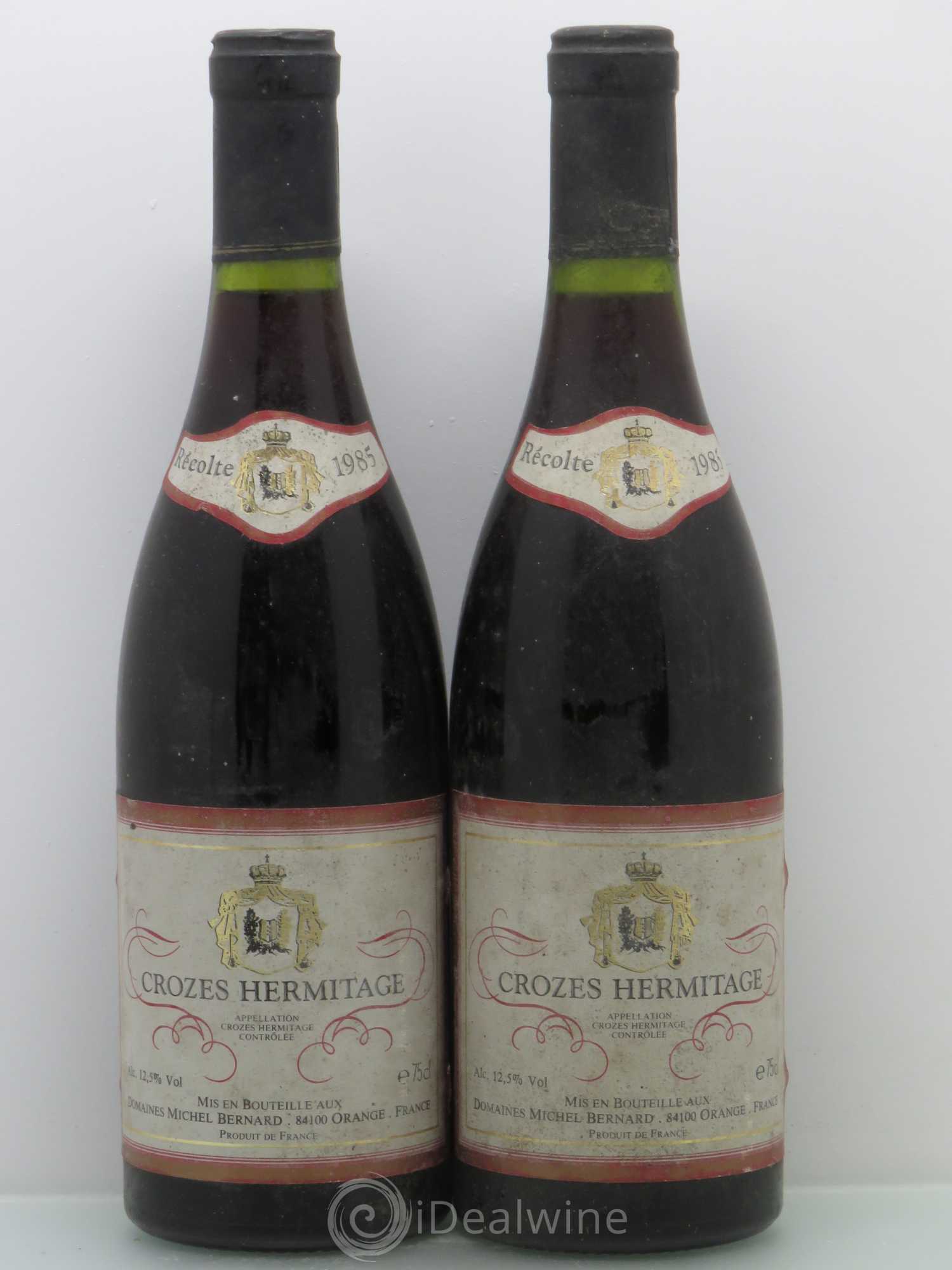 Crozes-Hermitage M Bernard (sans prix de réserve) 1985 - Posten von 2 Flaschen - 0