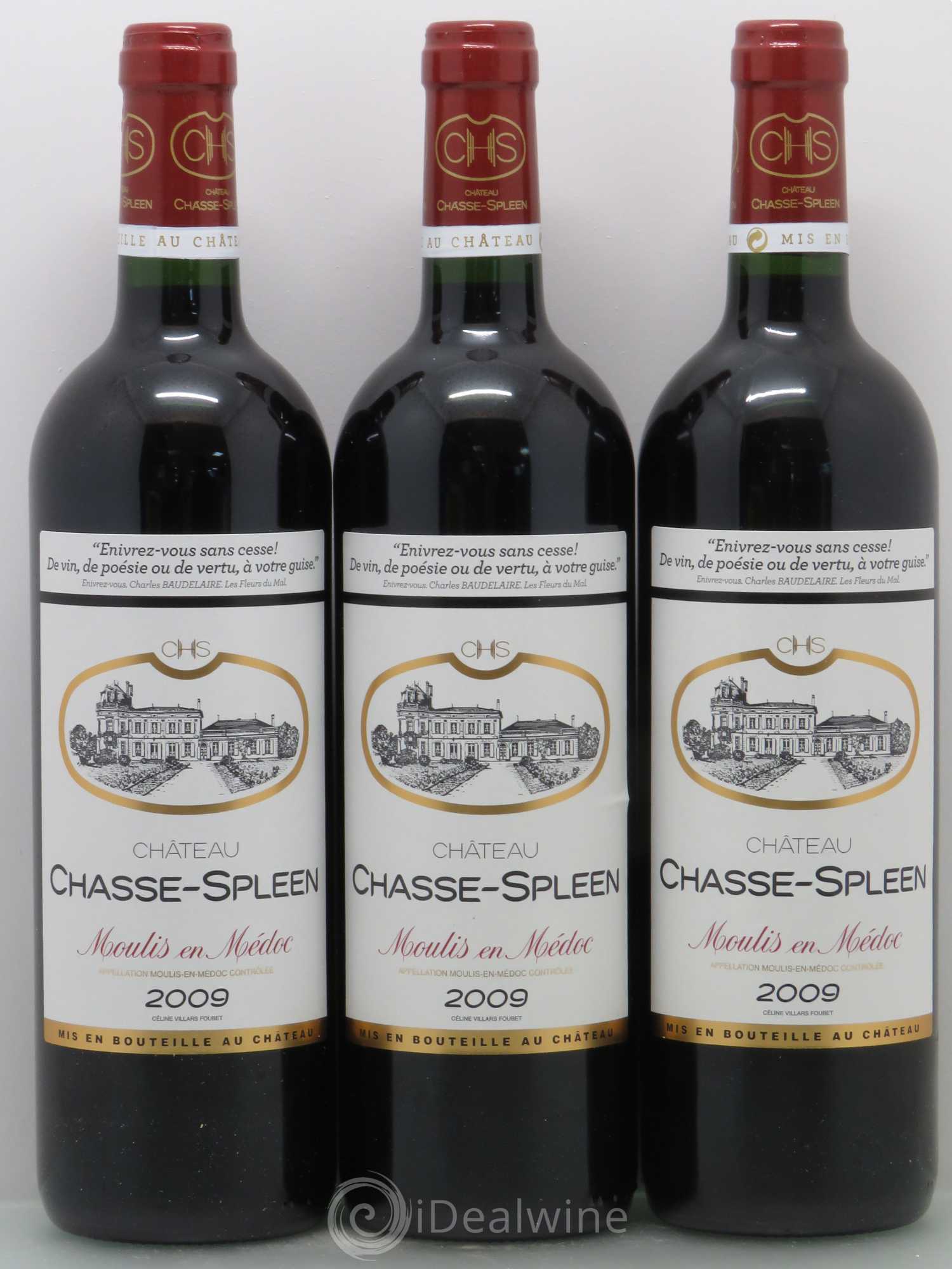 Château Chasse Spleen 2009 - Lot de 6 bouteilles - 2