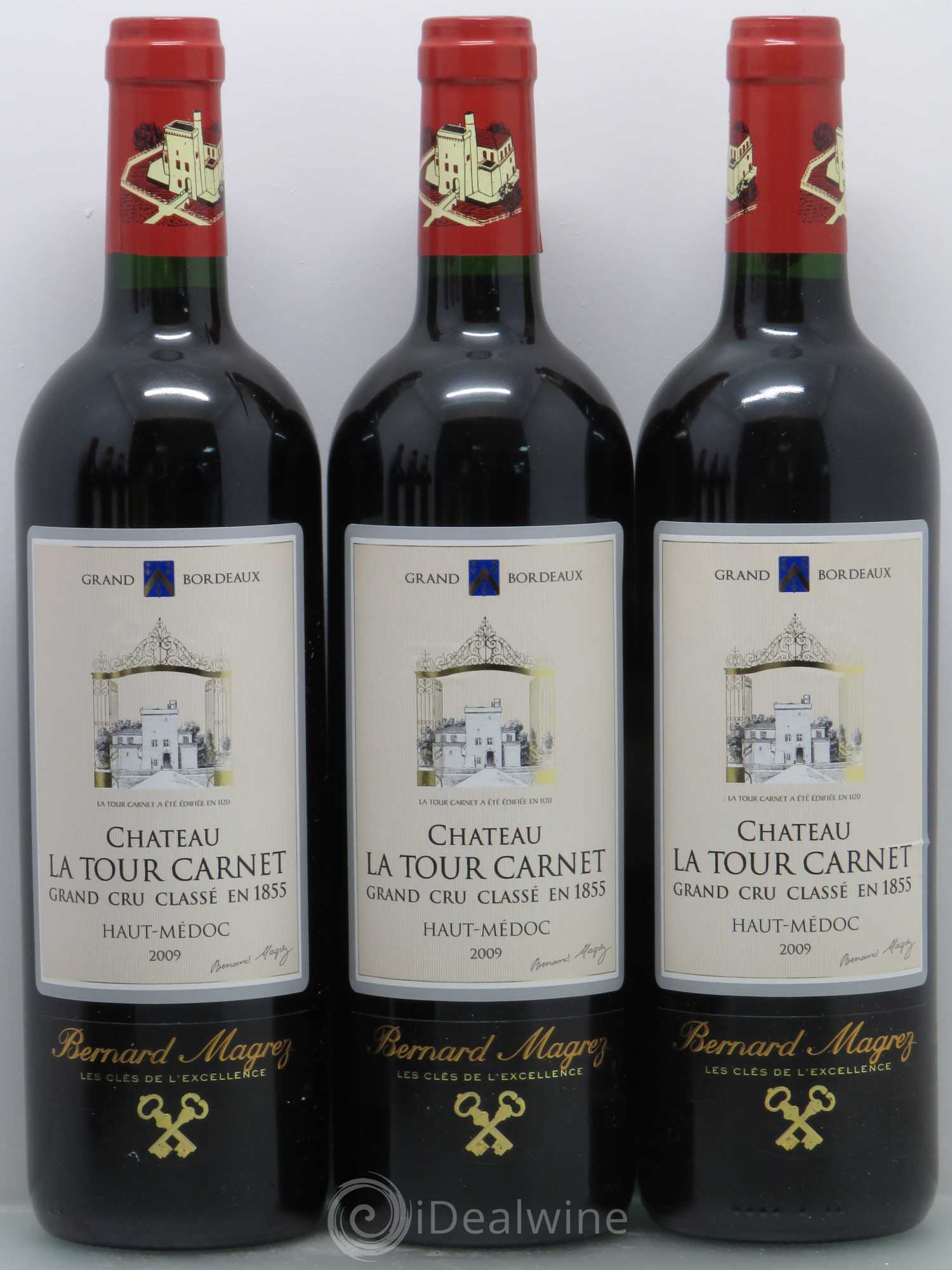 Château la Tour Carnet 4ème Grand Cru Classé 2009 - Lot de 6 bouteilles - 1