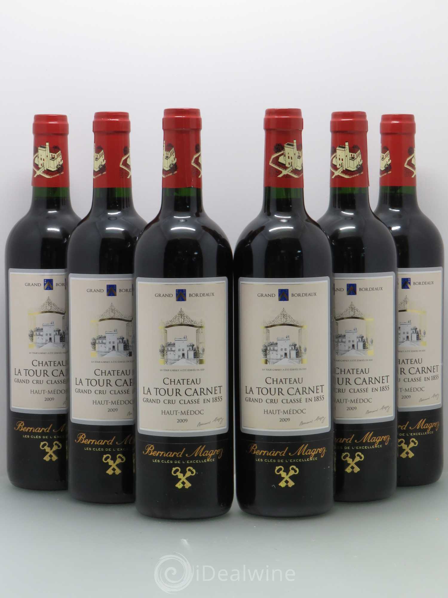 Château la Tour Carnet 4ème Grand Cru Classé 2009 - Lot de 6 bouteilles - 0