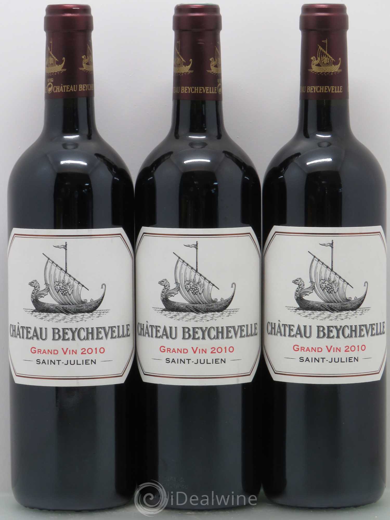Château Beychevelle 4ème Grand Cru Classé 2010 - Lot de 3 bouteilles - 0
