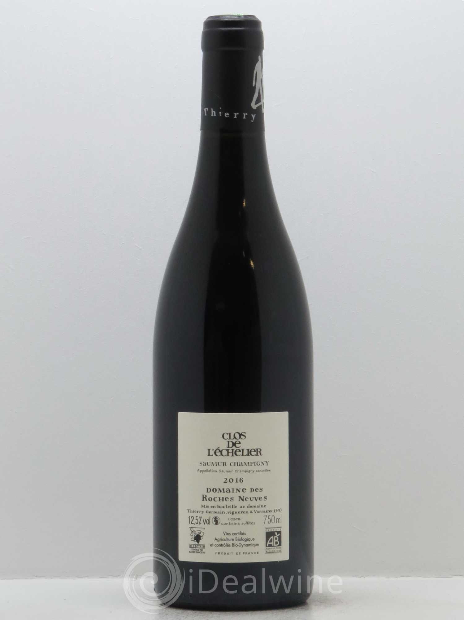 Saumur-Champigny Clos de l'Echelier Domaine des Roches Neuves - Thierry Germain 2016 - Lot de 1 bouteille - 1