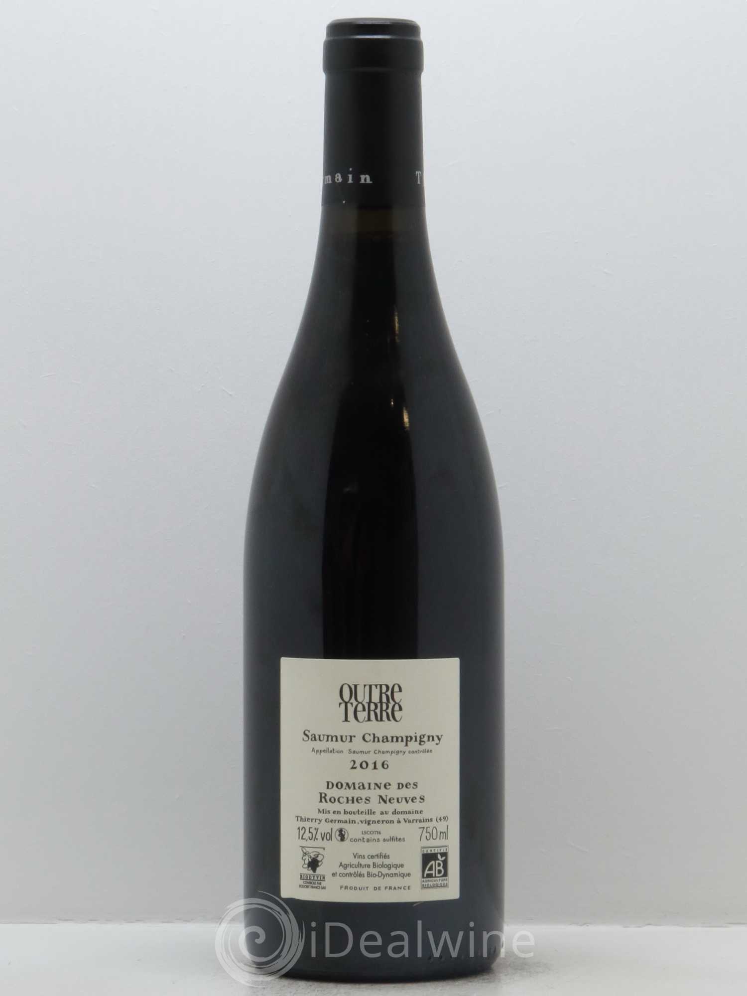 Saumur-Champigny Outre Terre Domaine des Roches Neuves - Thierry Germain 2016 - Lot de 1 bouteille - 1
